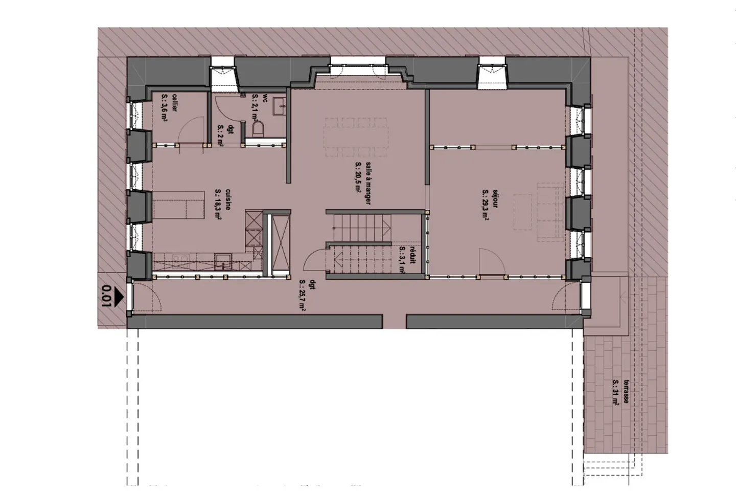 Prachtvolles neues Penthouse - Foto 4 von 9