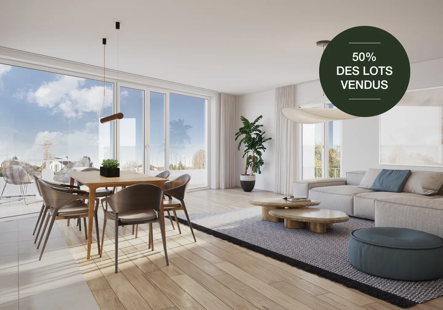 Neues 4.5P Luxusapartment - Los Nr. 07 "Le Pommier" - Foto 14 von 16