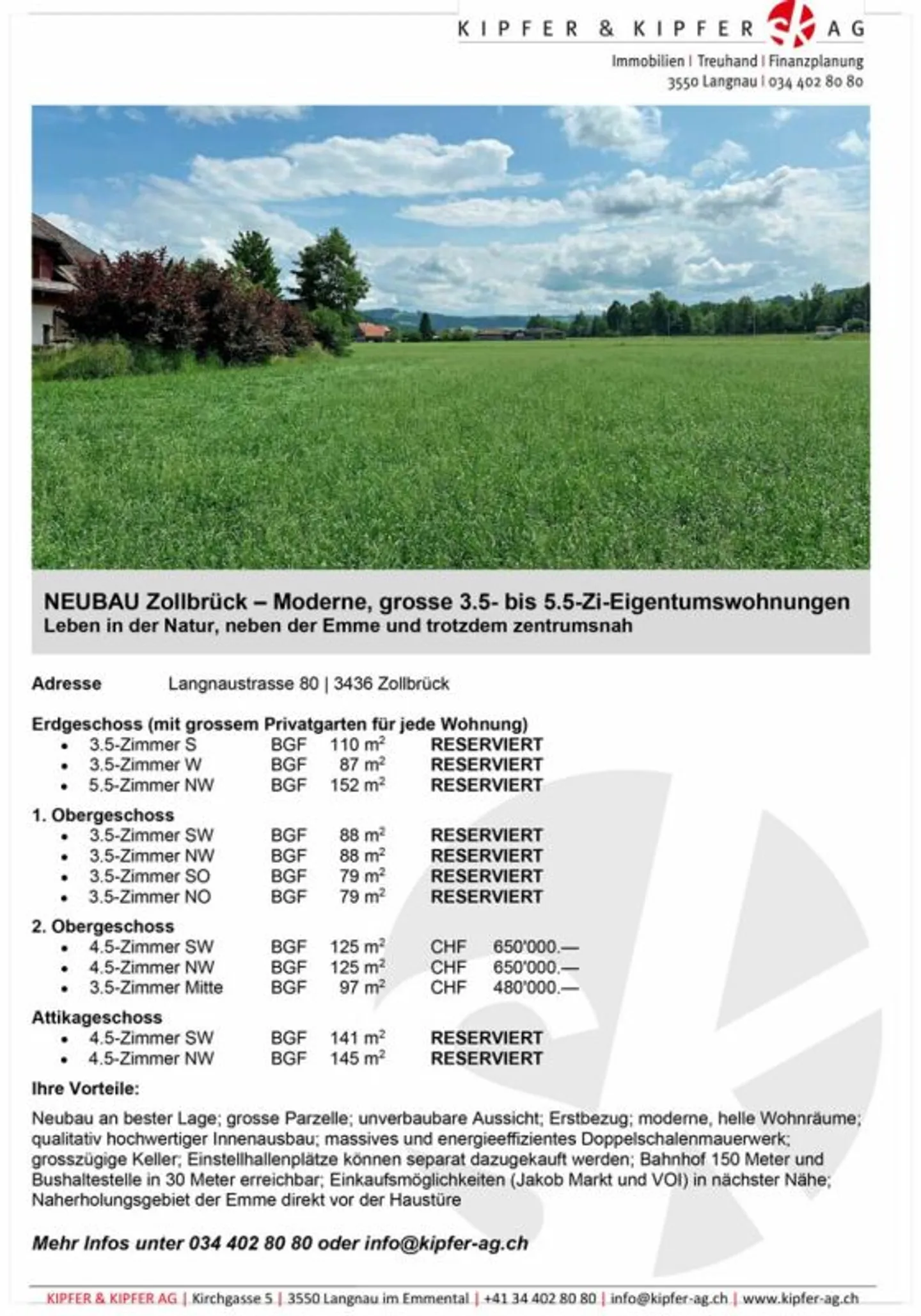 NEUBAU Zollbrück - Leben in der Natur, neben der Emme und trotzdem zentrumsnah - Photo 5 sur 6