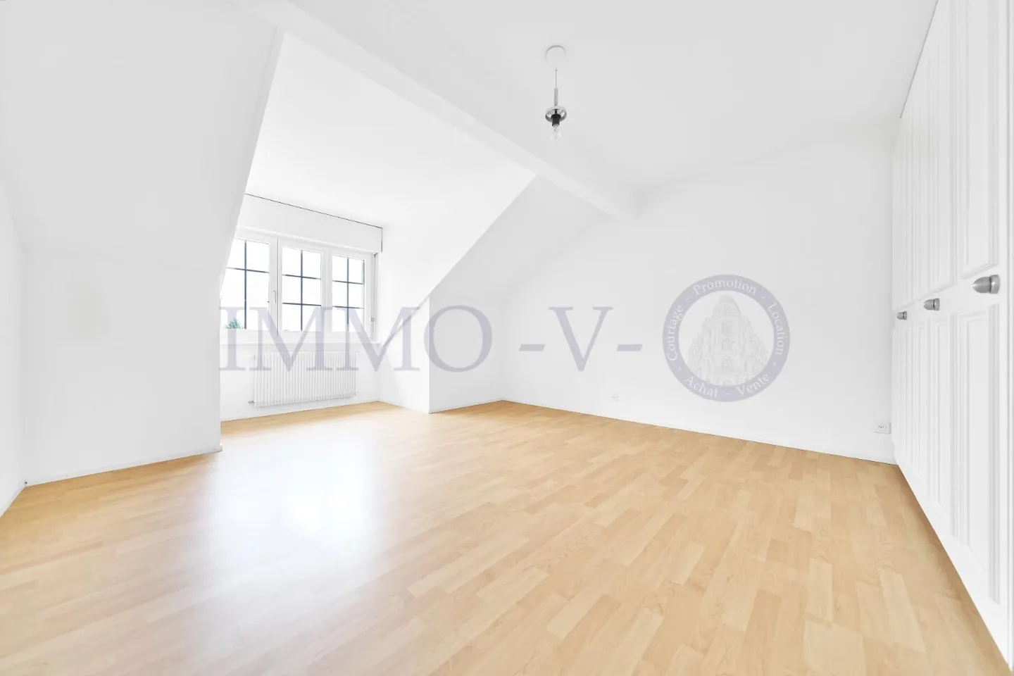 PENTHOUSE SPACIEUX RÉNOVÉ AVEC CARACTÈRE, BALCON-TERRASSE ET VUE SUR LE LAC - Photo 8 sur 10