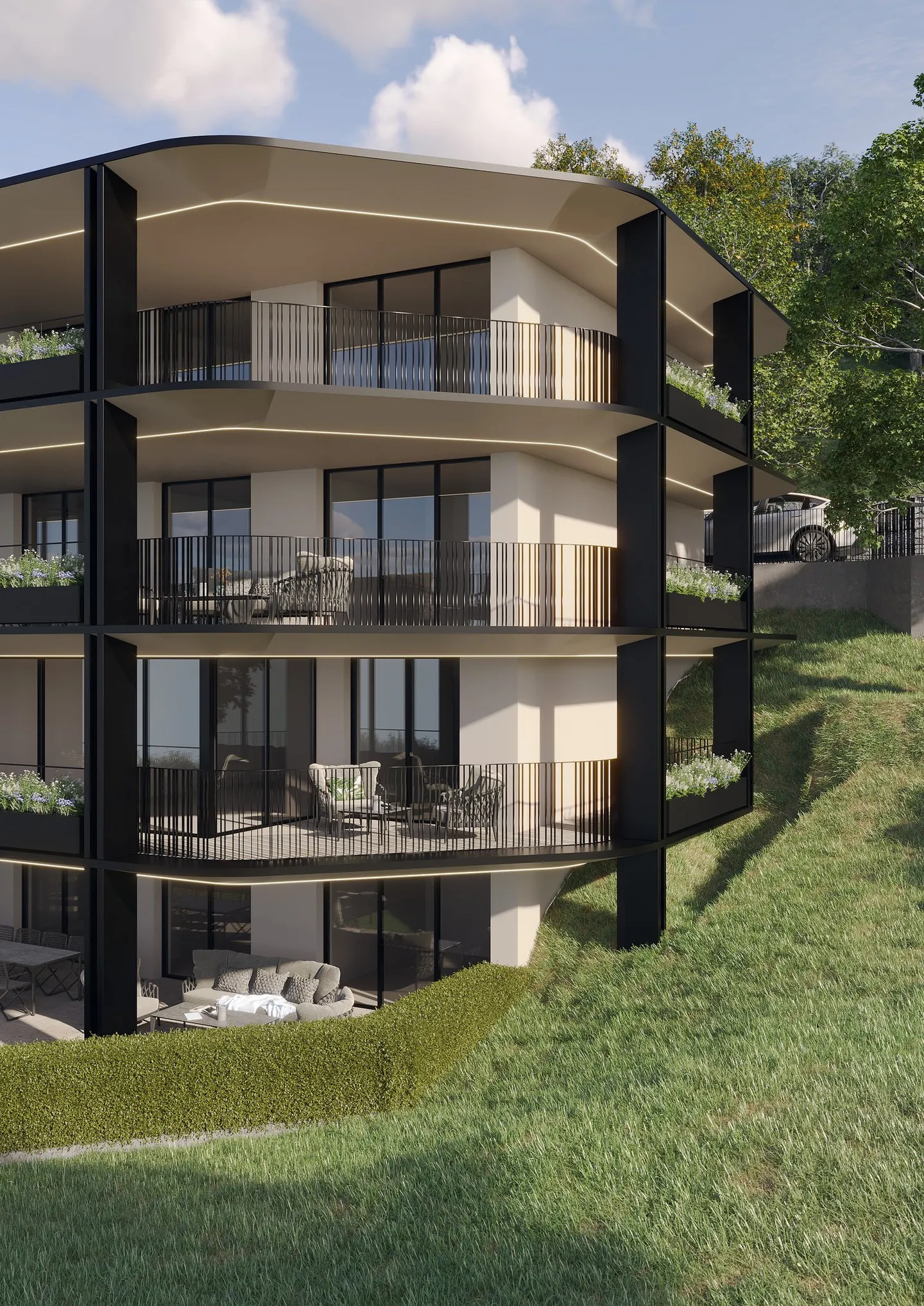 Appartamento 3.5 locali con giardino privato – Residenza Oasis | Pregassona - Foto 3 di 13