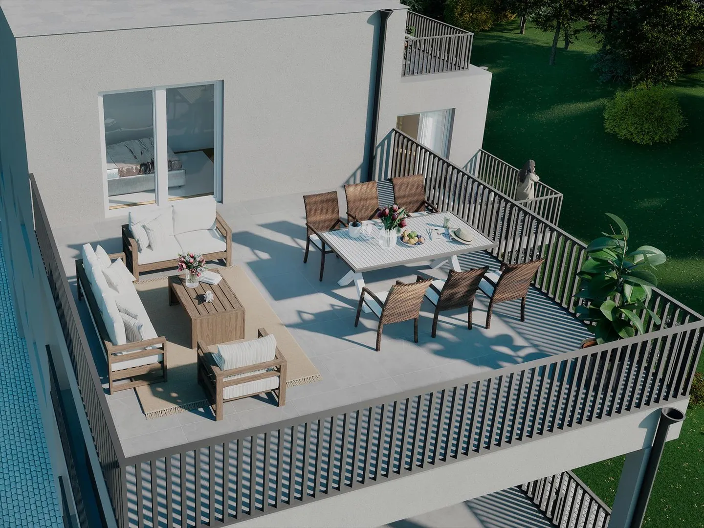 Modern 3.5-room attic apartment with 2 balconies in Attalens - Photo 1 of 7