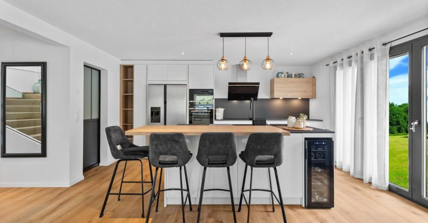 Zeitgenössische Doppelhaushälfte 4,5 Zimmer mit Garten in Mollie-Margot - Foto 3 von 11