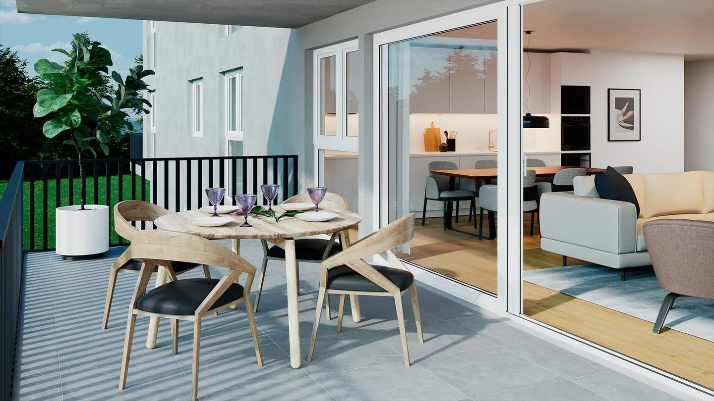 Appartement moderne de 3,5 pièces dans un nouveau bâtiment à Attalens - Photo 1 sur 7