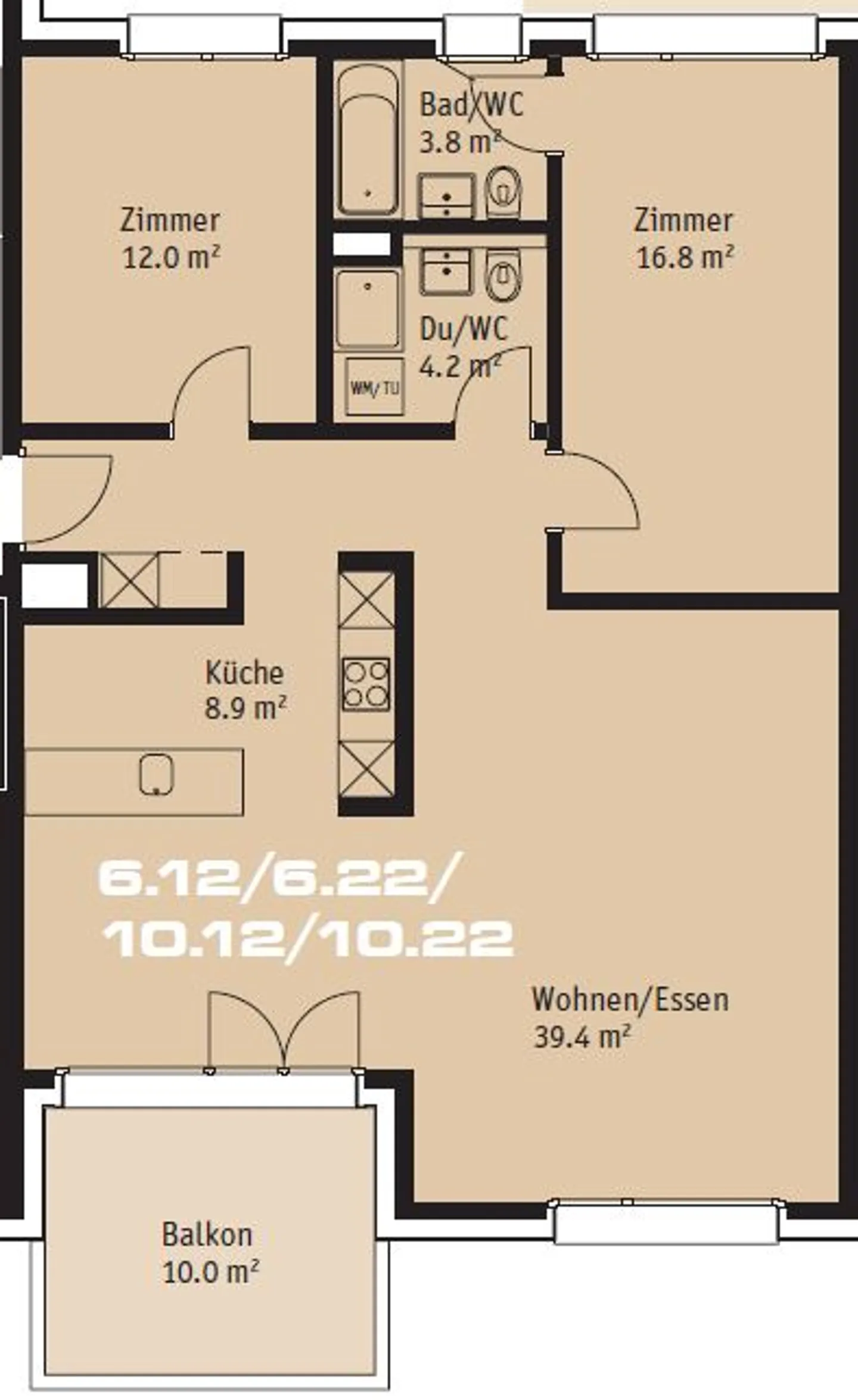 «MIETEN OHNE DEPOT - Moderne Wohnung mit Gartensitzplatz» - Foto 8 von 9