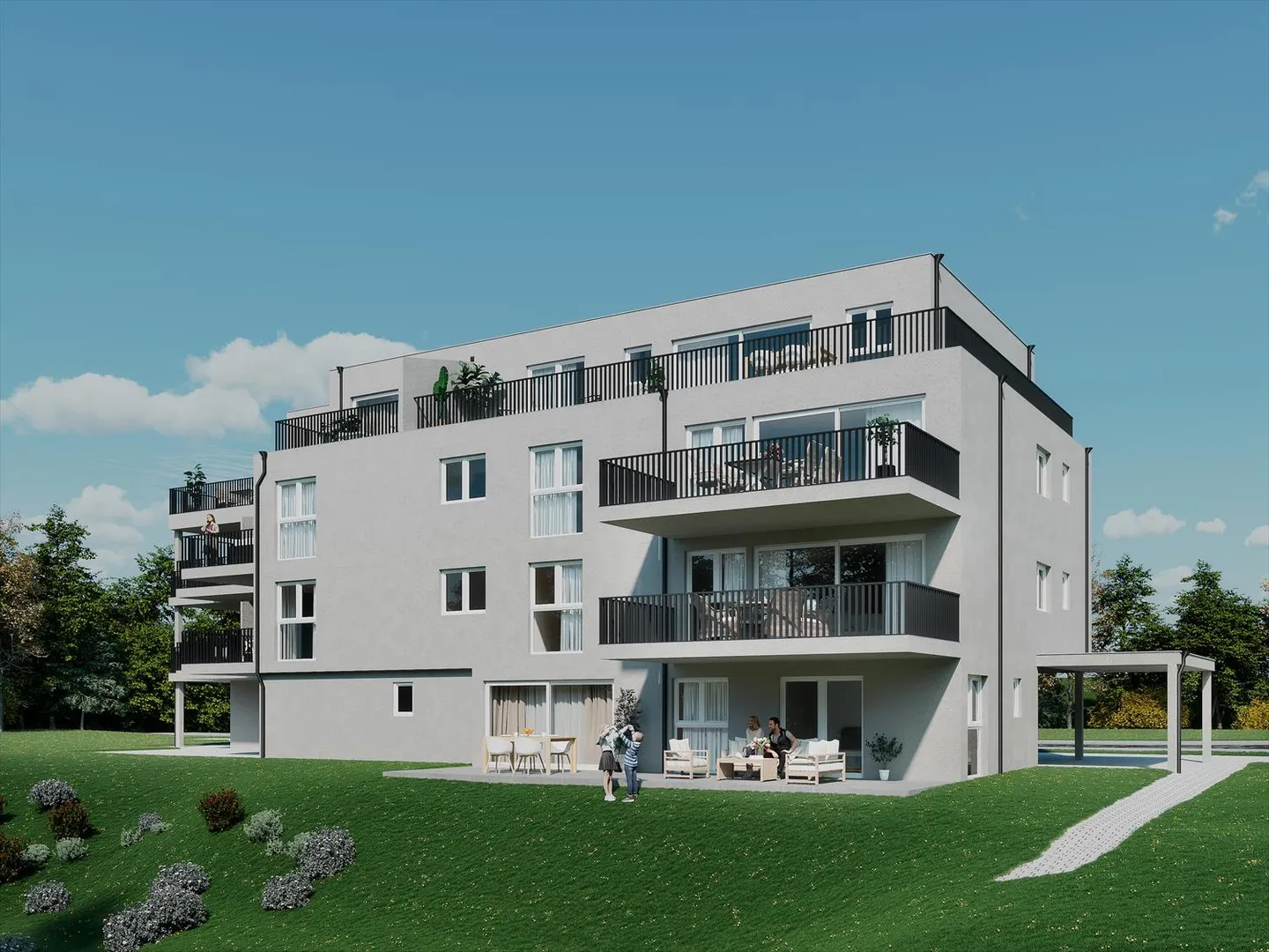 Appartement moderne de 3,5 pièces dans un nouveau bâtiment à Attalens - Photo 5 sur 7