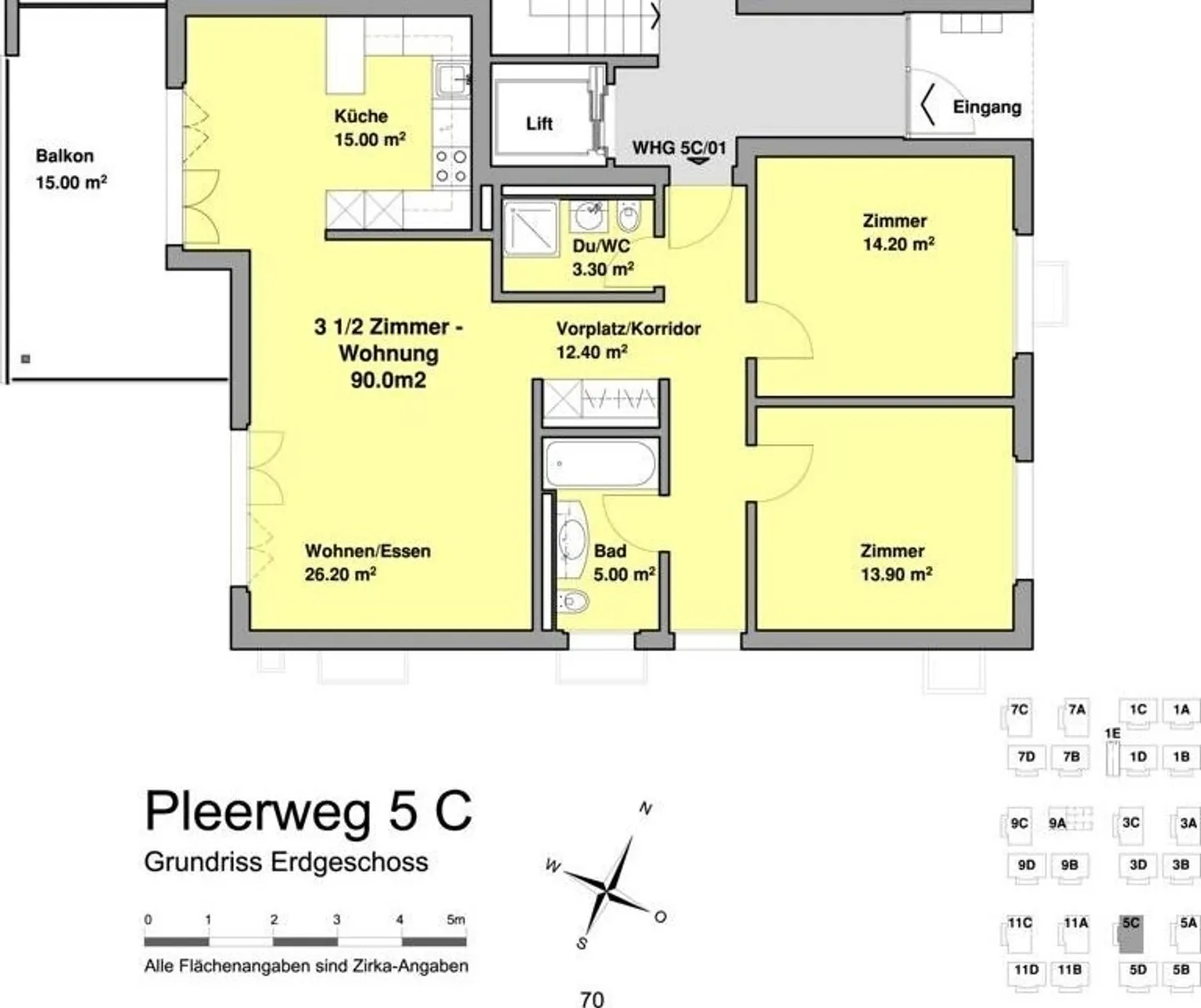 ELEGANT AND LIGHT-FILLED 3.5-ROOM APARTMENT WITH LARGE BALCONY - Photo 11 of 11