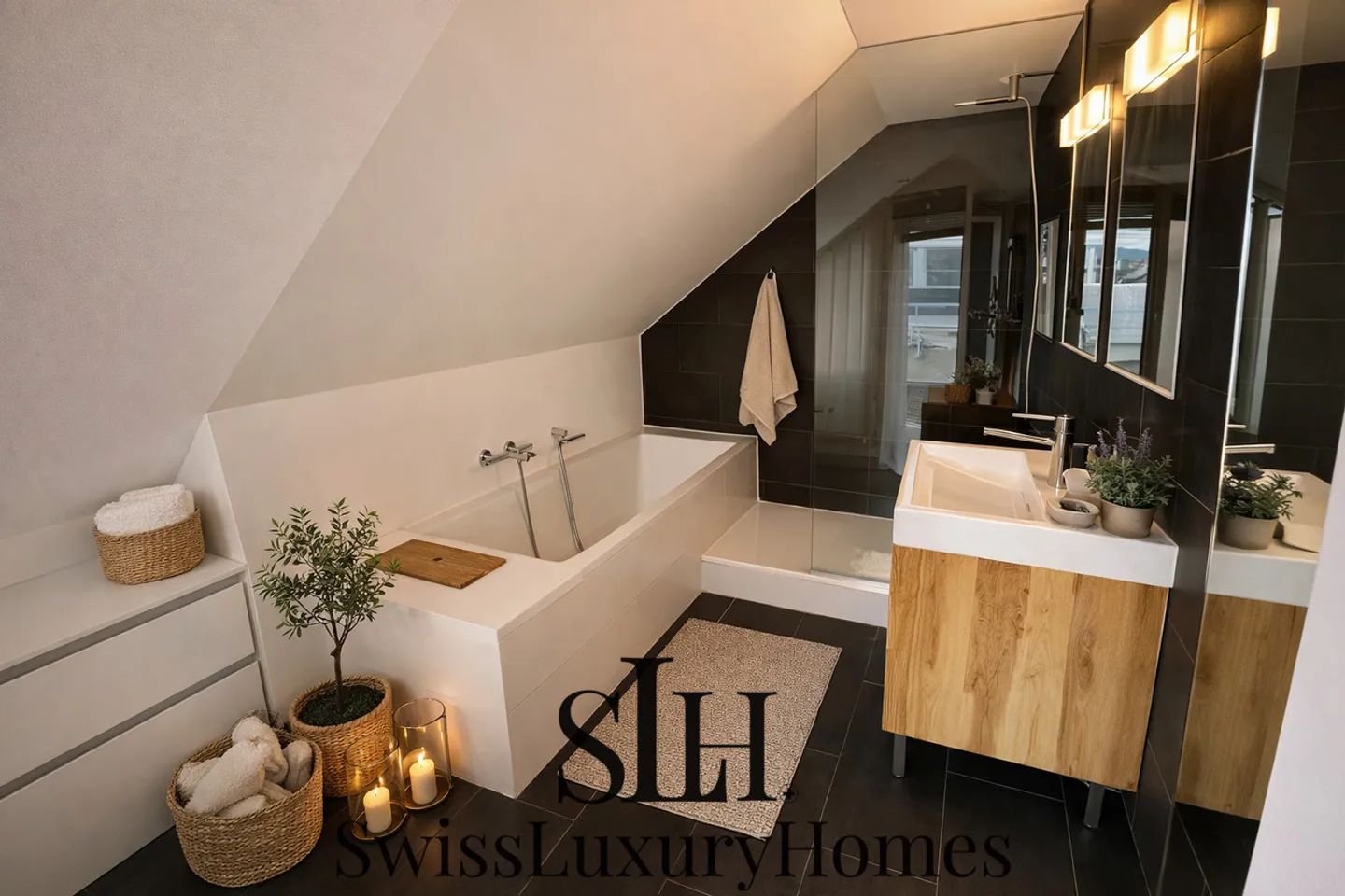 Elegante Penthouse-Wohnung mit Terrassen und Parkplatz - Foto 9 von 19