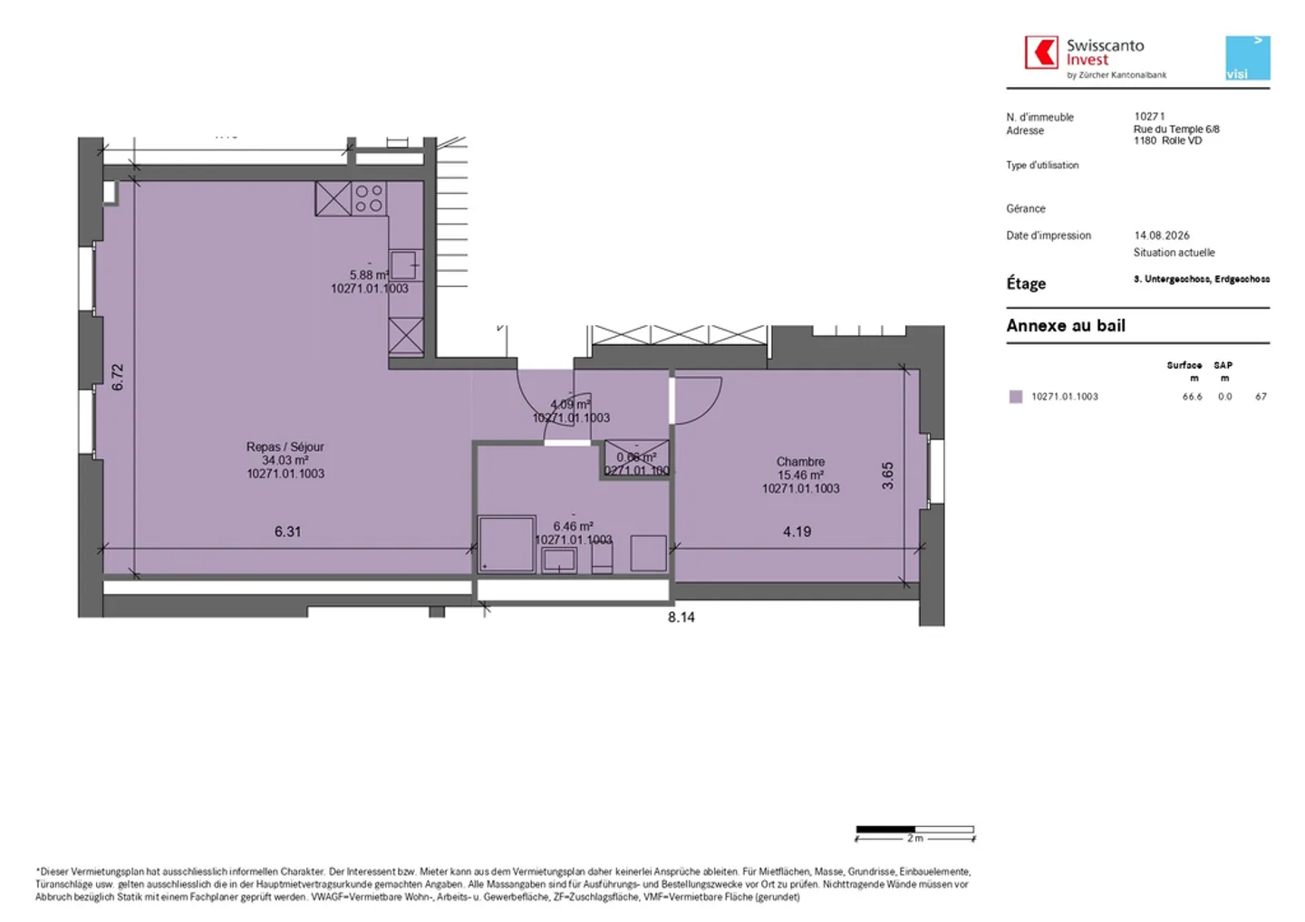 2-room apartment - Photo 3 of 3