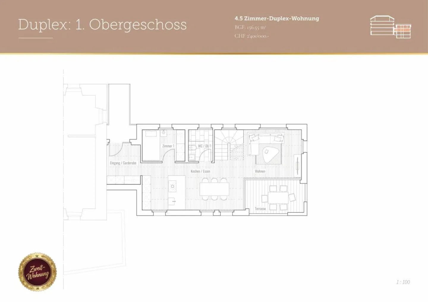Dreamlike Maisonette Apartment "Pöschtli" by the Church in the Village Center - Photo 7 of 12