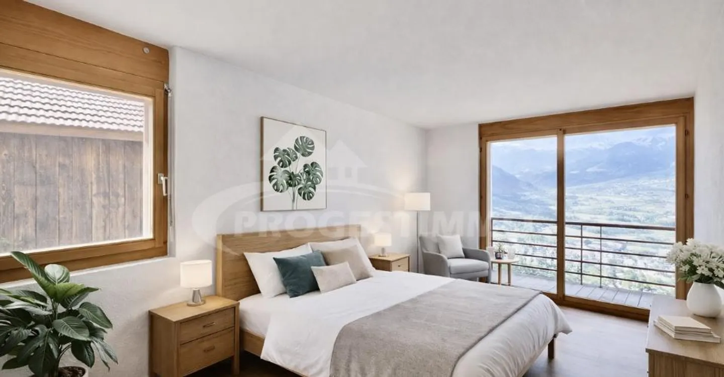 EINZELHAUS MIT ATEMBERAUBENDEM PANORAMA ÜBER DIE EBENE - Foto 6 von 10