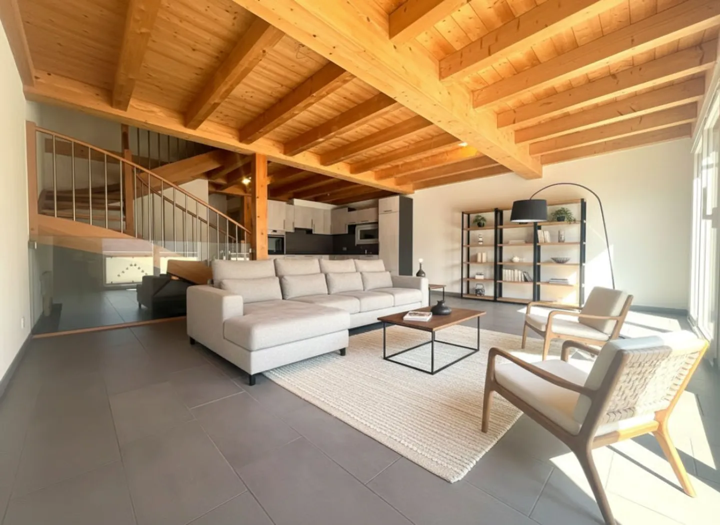 Très belle maison mitoyenne de 5.5 pièces avec vue imprenable - Foto 2 di 13