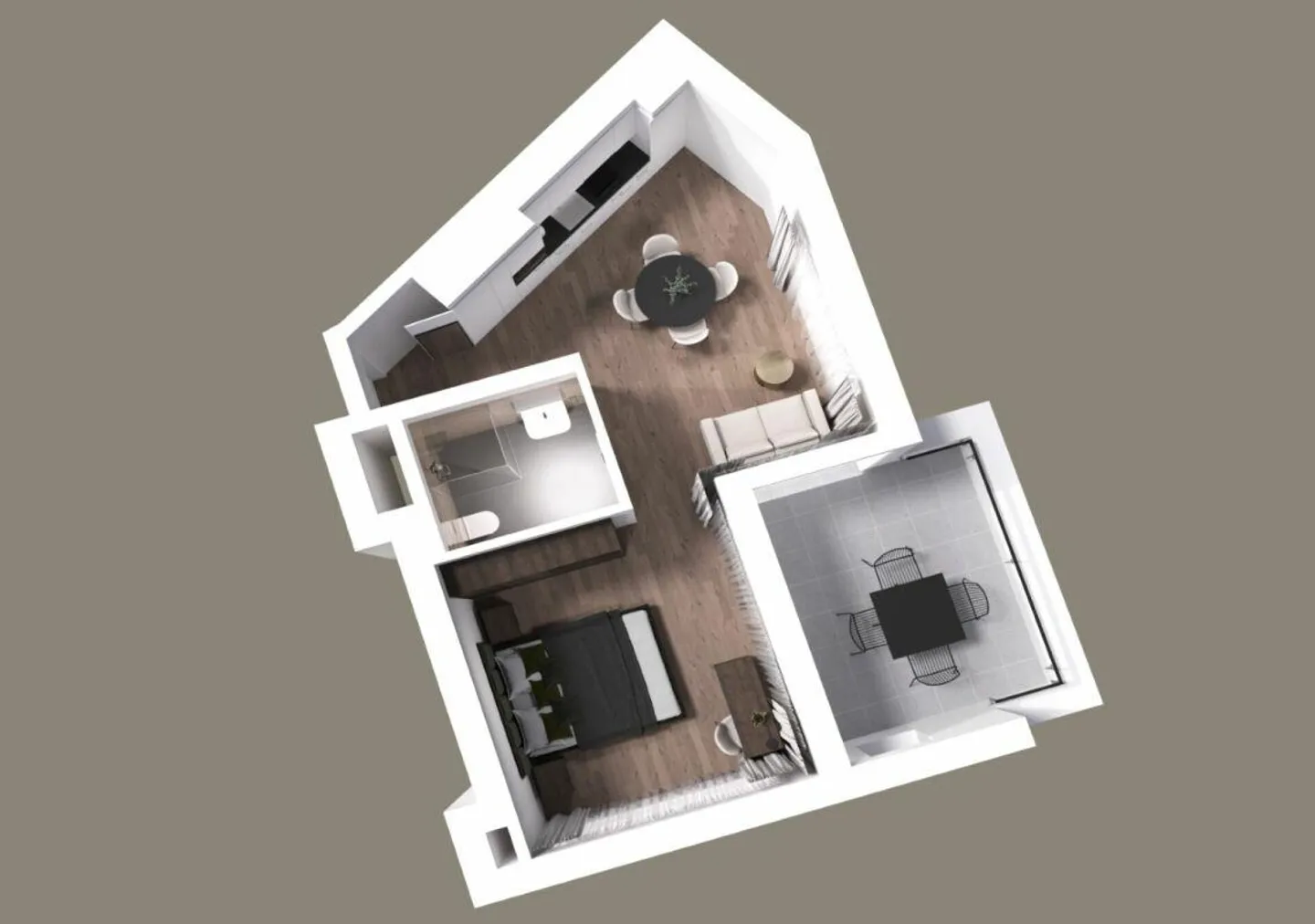 Vollmöbliertes SUPERIOR Apartment - 52 m2 Kopie - Foto 2 von 16