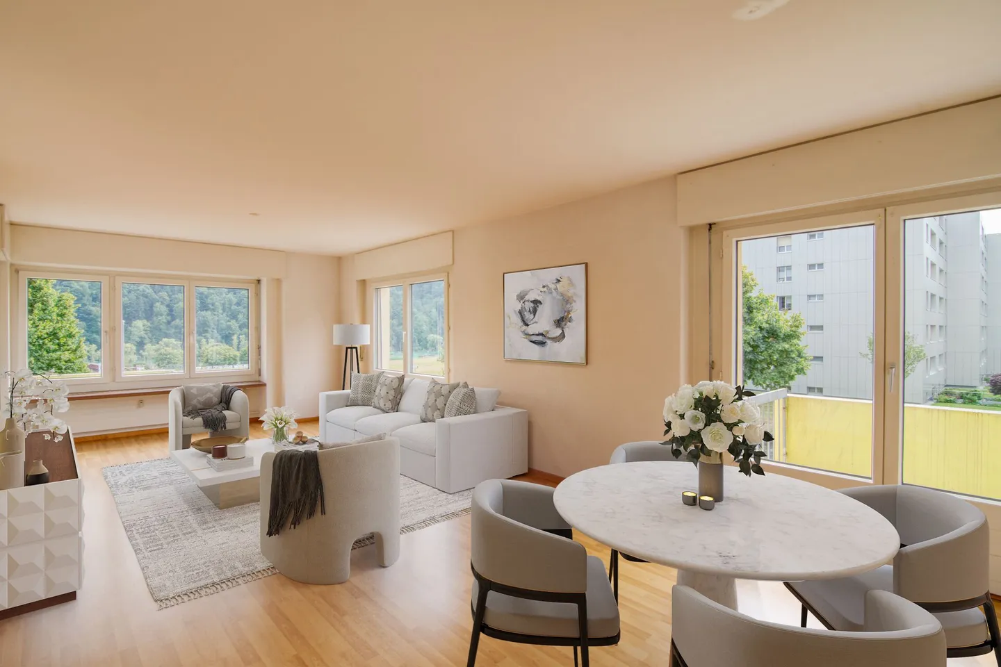 Rückzugsort am Wohlensee: 3.5-Zimmer-Wohnung mit 2 Balkonen & einem Einstellhallenplatz - Foto 1 von 22