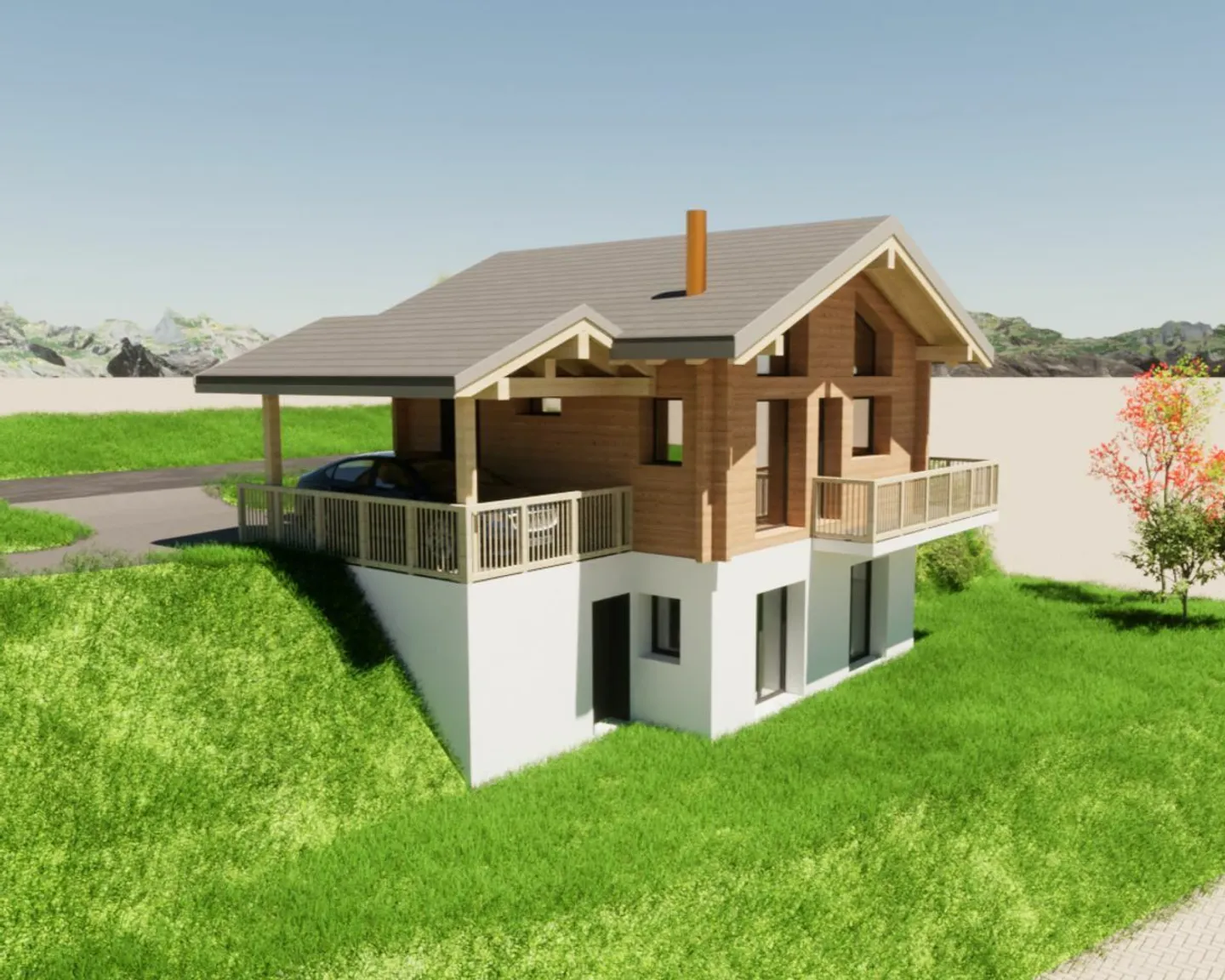 Chalet im Bau in Evolène - Foto 1 von 6