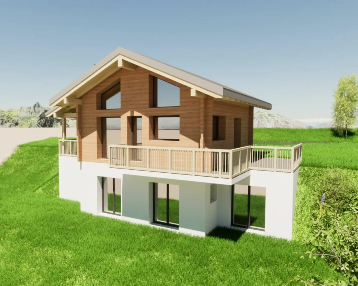 Chalet im Bau in Evolène - Foto 3 von 6