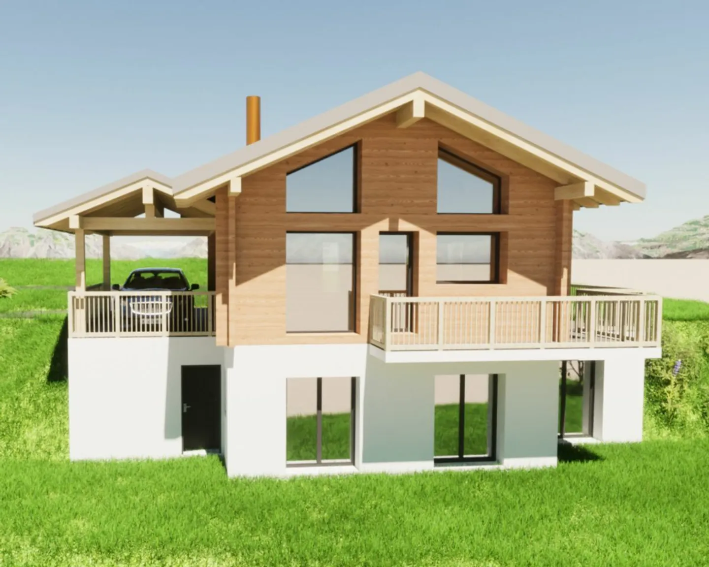 Chalet im Bau in Evolène - Foto 5 von 6