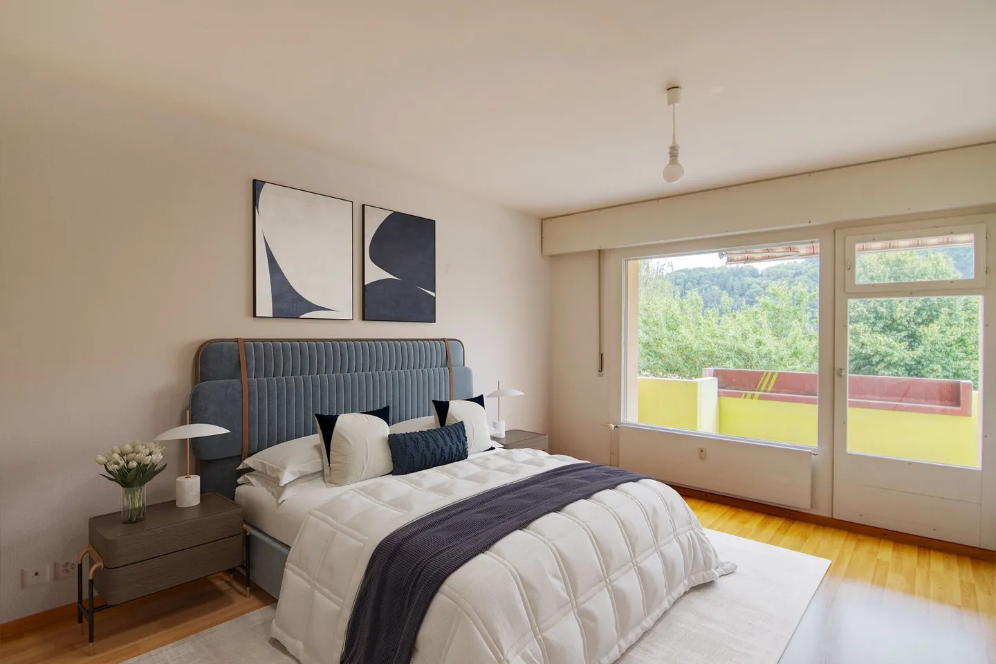 Rückzugsort am Wohlensee: 3.5-Zimmer-Wohnung mit 2 Balkonen & einem Einstellhallenplatz - Foto 9 von 22
