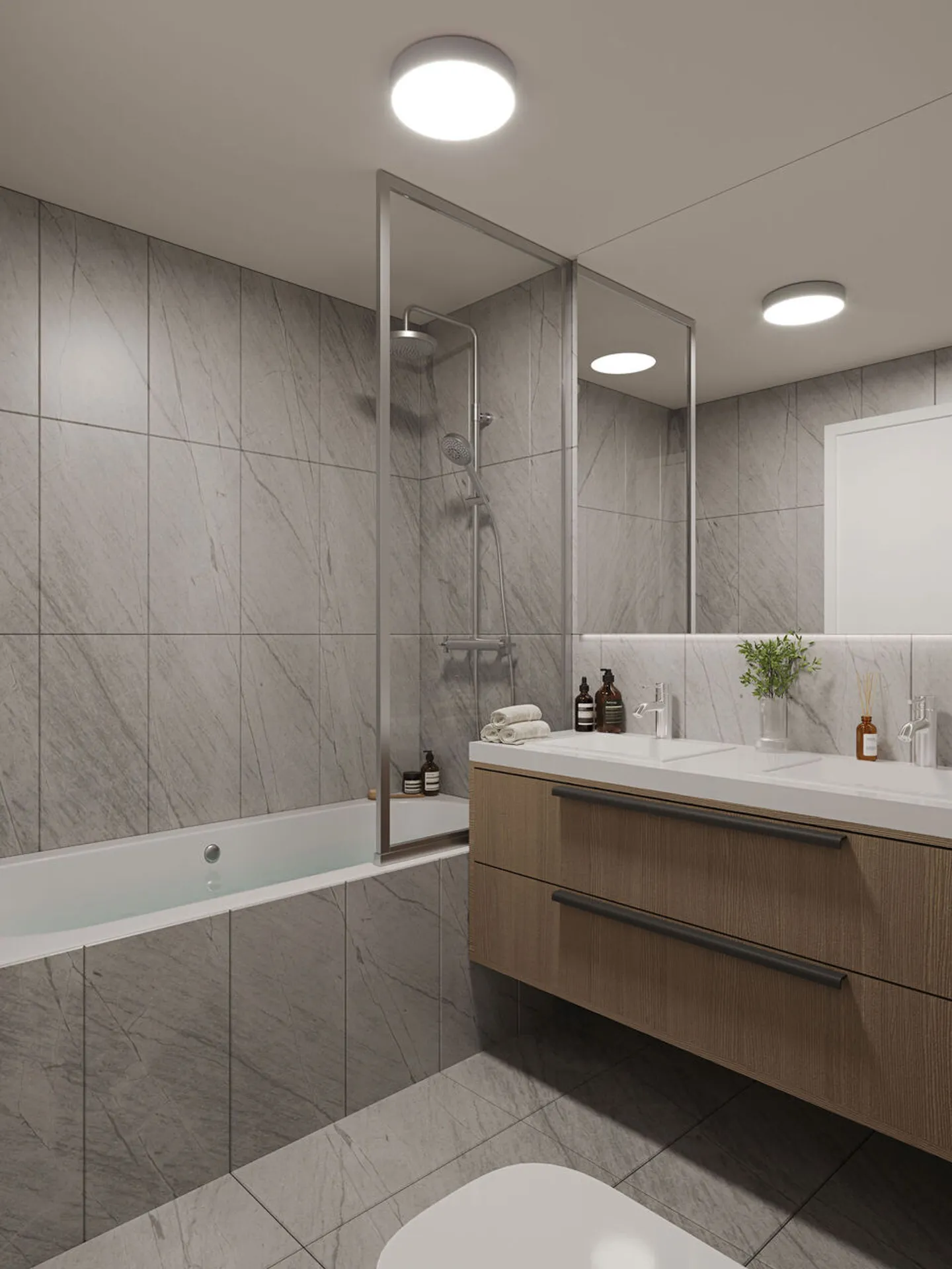 3,5 pièces duplex neuf au centre de Sierre - spacieux et urbain - Foto 4 von 10