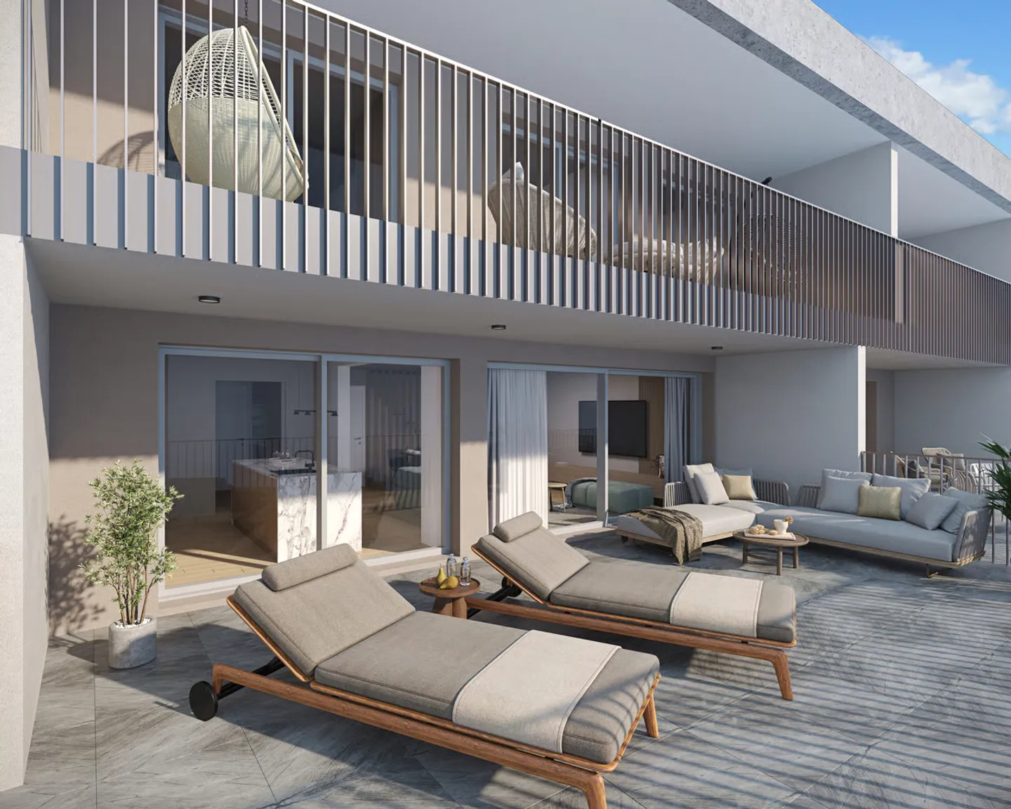 3,5 pièces duplex neuf au centre de Sierre - spacieux et urbain - Foto 5 von 10