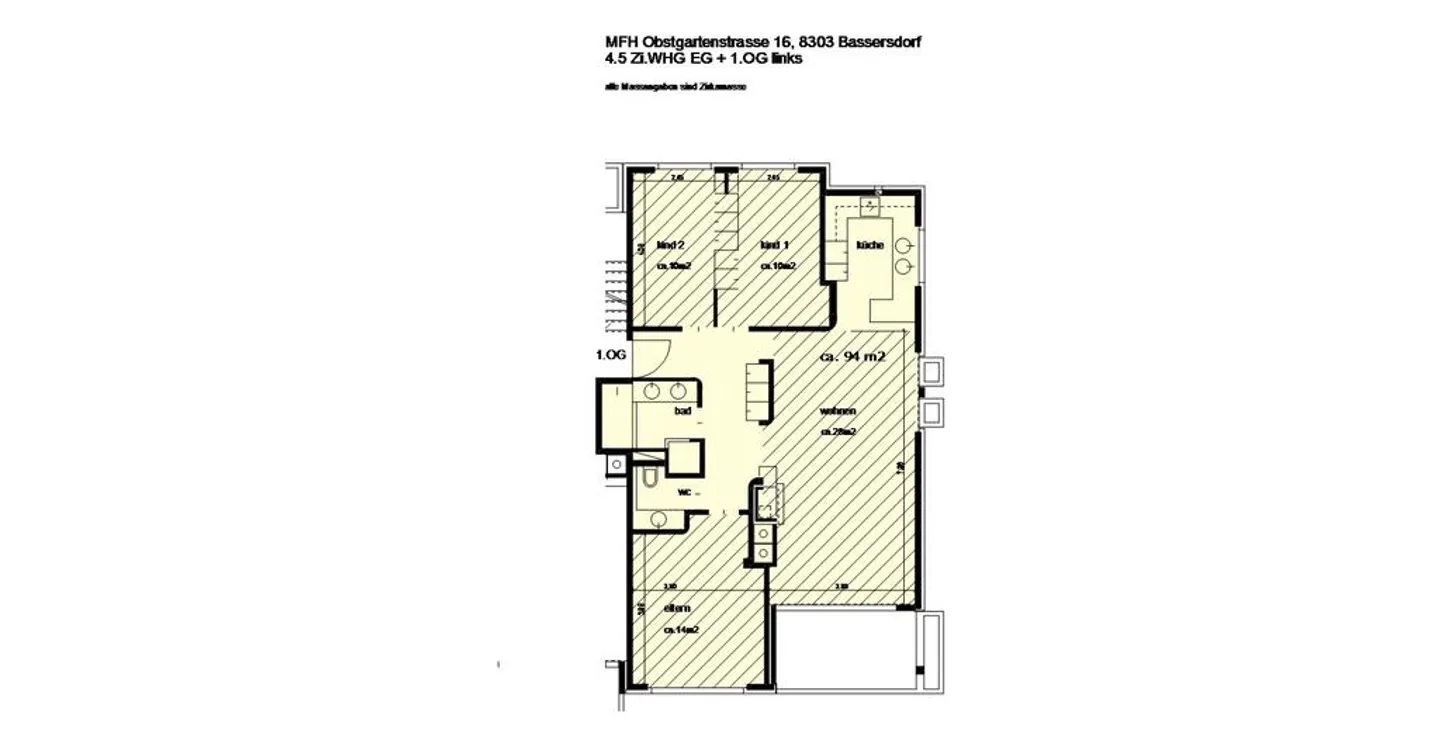 4.5-room apartment with patio and fireplace in Bassersdorf - Photo 6 of 6