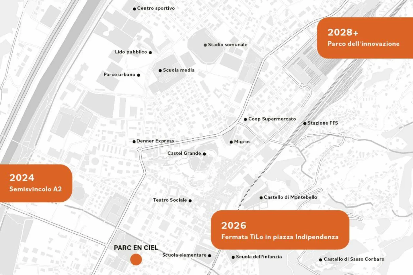 Luminosi 2,5 locali nel centro di Bellinzona - Photo 4 sur 4