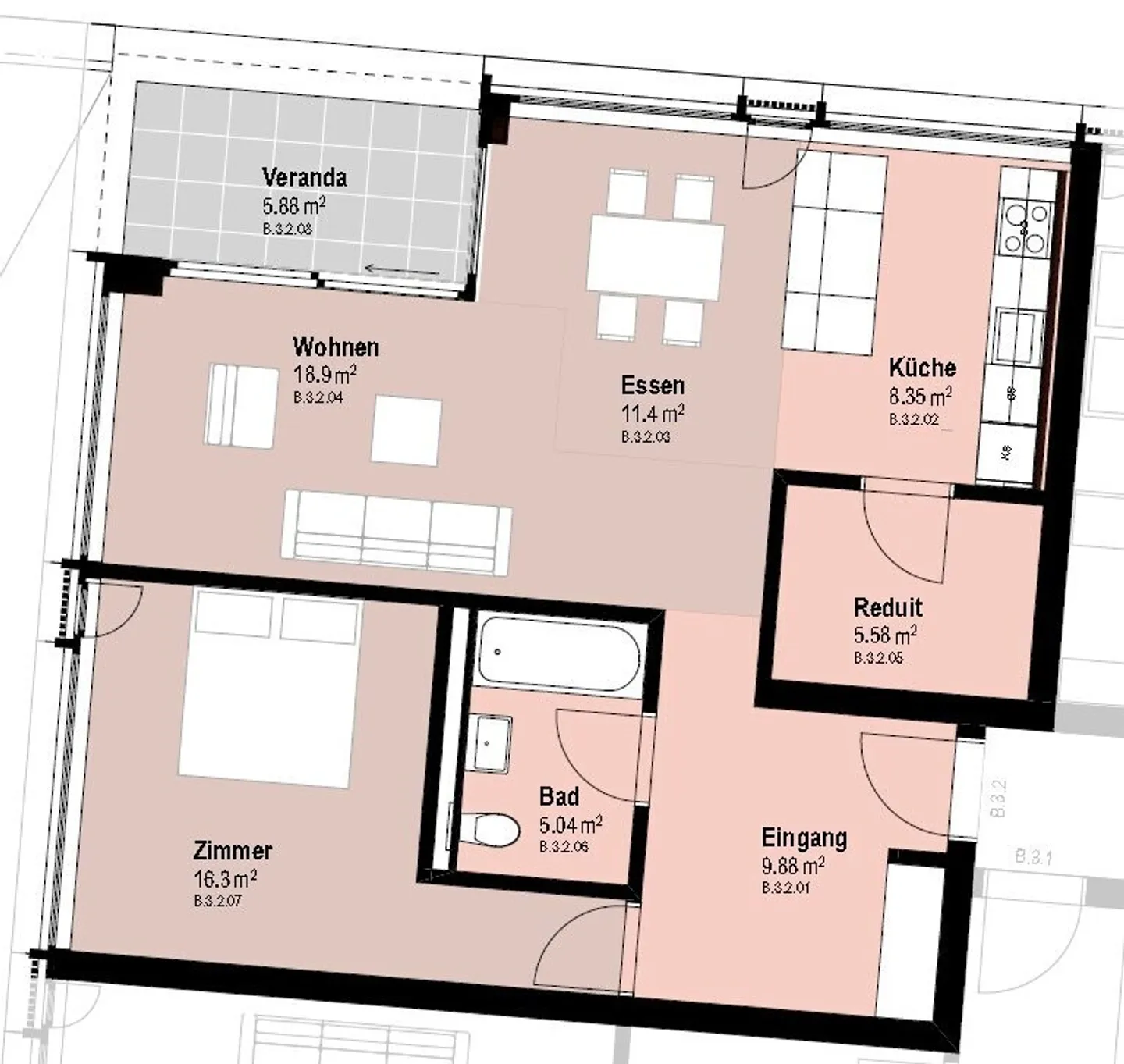 Appartamento senza tempo di 2,5 locali in affitto a Ilanz! - Foto 7 di 7