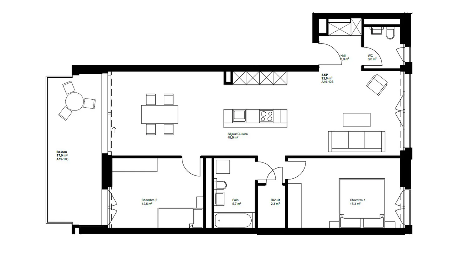 Last new 3.5 room apartments with balcony - Photo 7 of 9