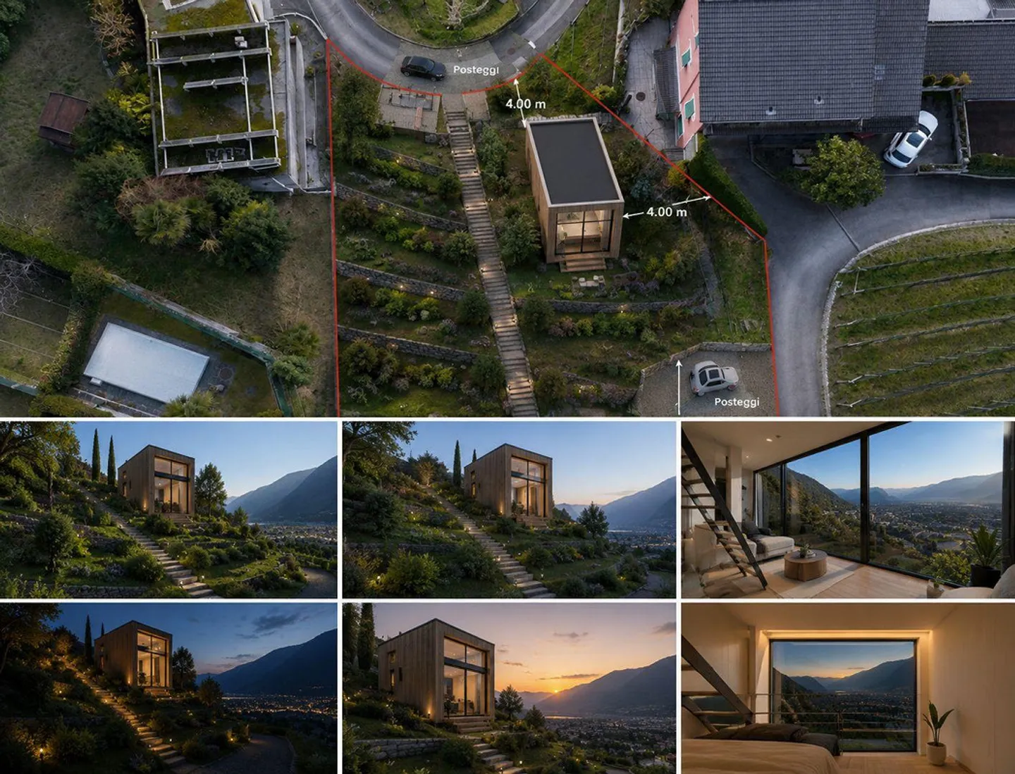 Two building plots with lake view in Gordola - rare opportunity... - Photo 2 of 14