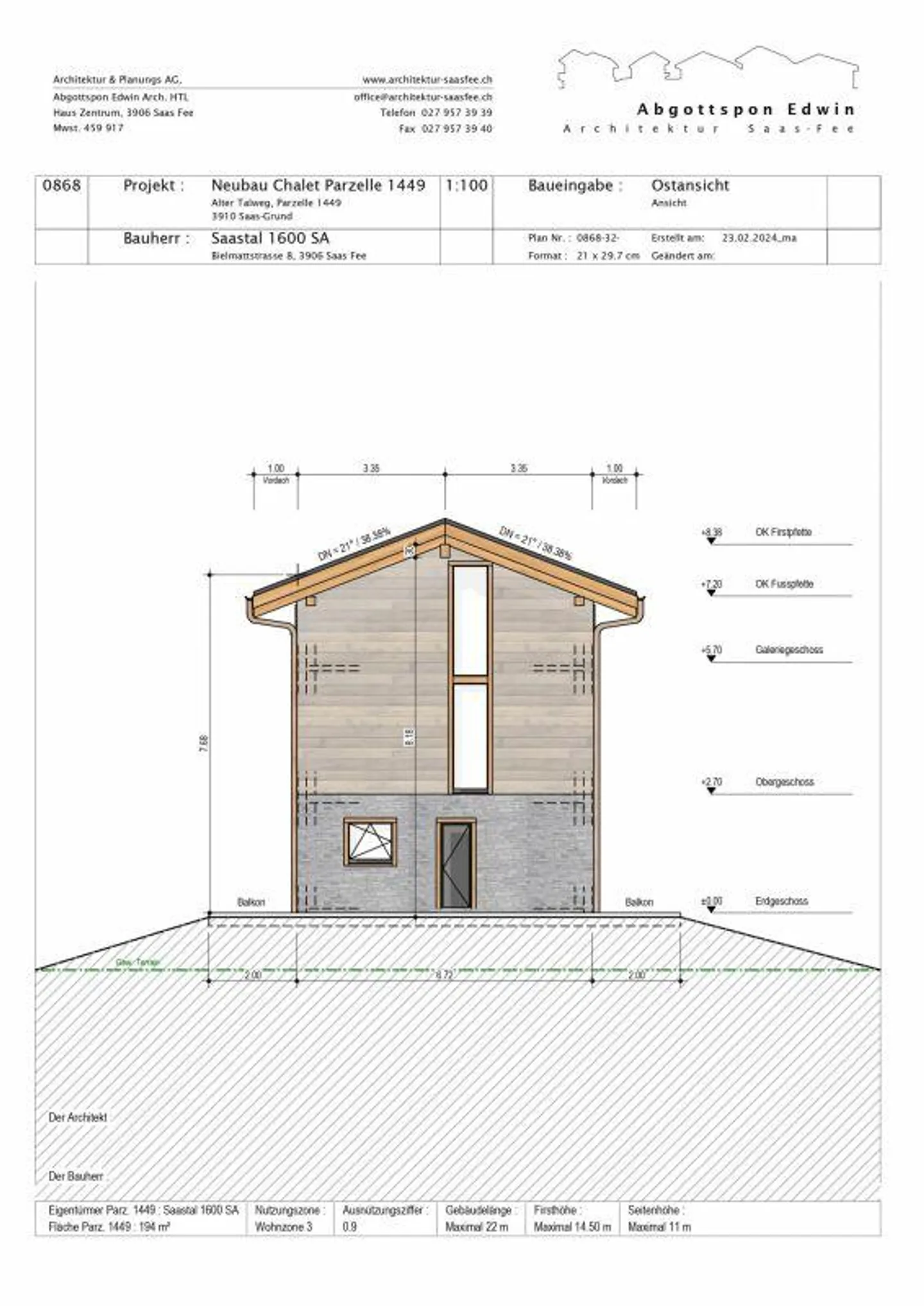 Snowstar Zen Lauinen Saas-Grund Nouvelle construction 2026/27. Maison individuelle attrayante... - Photo 12 sur 15
