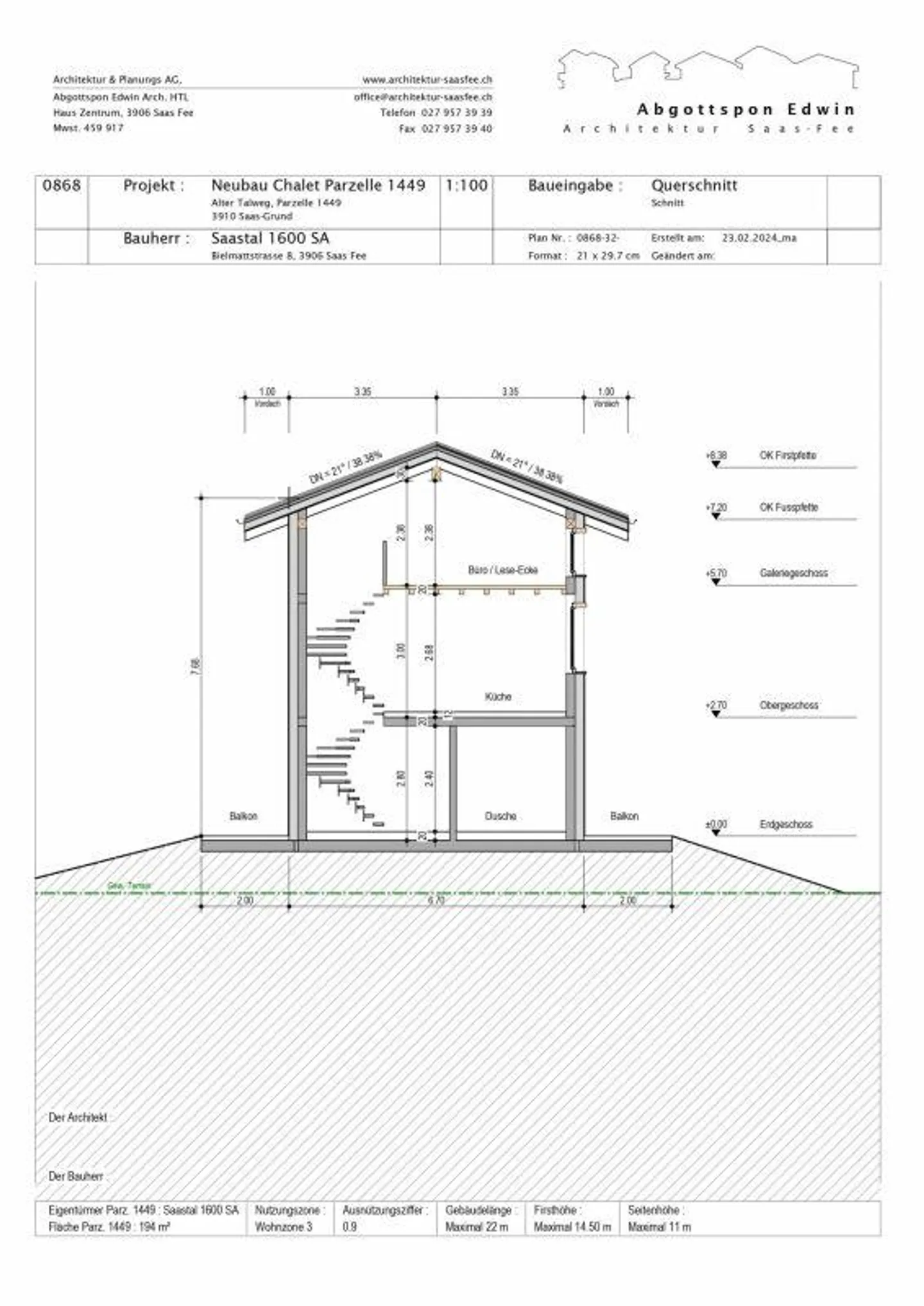 Snowstar Zen Lauinen Saas-Grund Nouvelle construction 2026/27. Maison individuelle attrayante... - Photo 11 sur 15