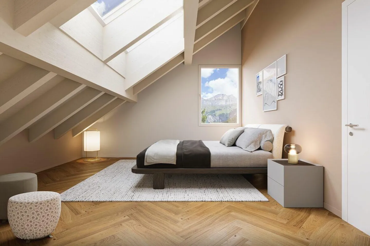 Modernes Apartment mit Bergblick - Foto 4 von 5