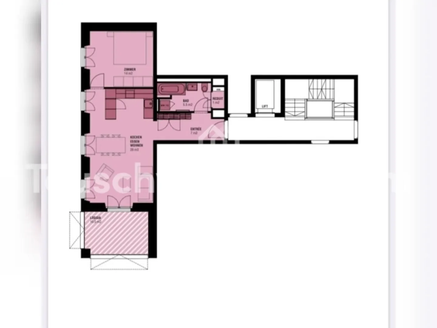 ÉCHANGE D'APPARTEMENT Appartement lumineux de 2,5 pièces dans le vert du quartier 8 - Photo 10 sur 10