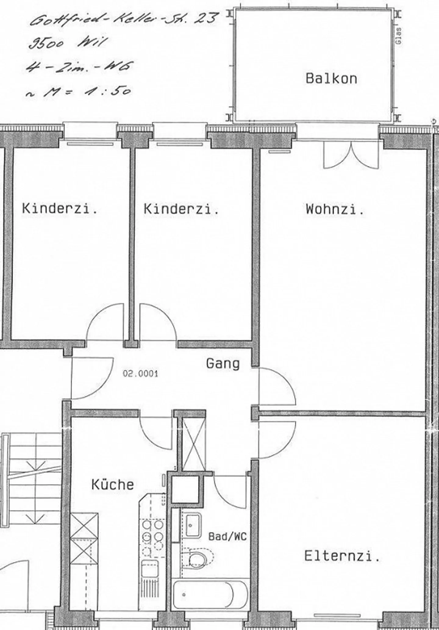 Sonnige Wohnung in Wil - Foto 9 von 9