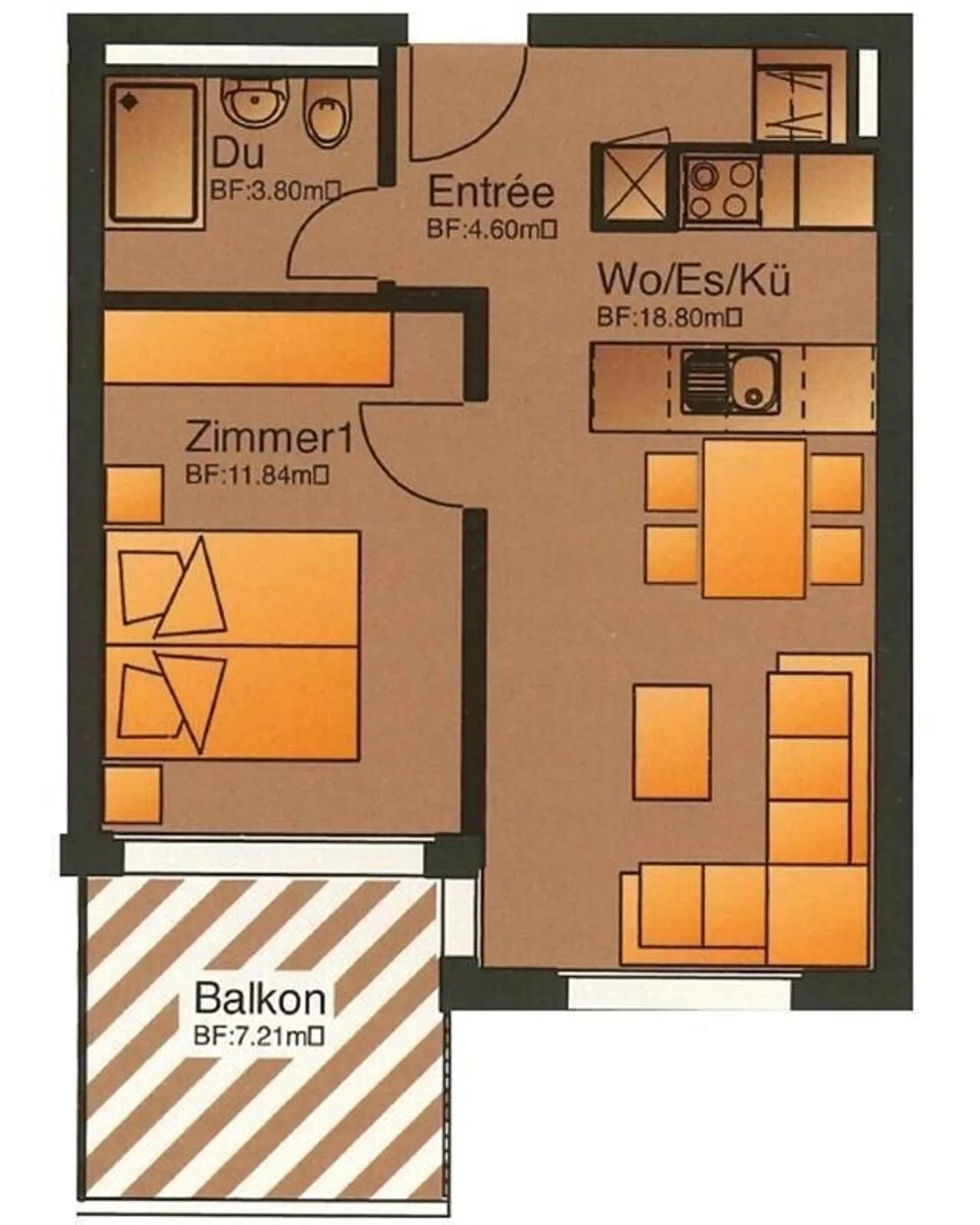 Appartamento 2.5 camere affascinante - Foto 6 di 6