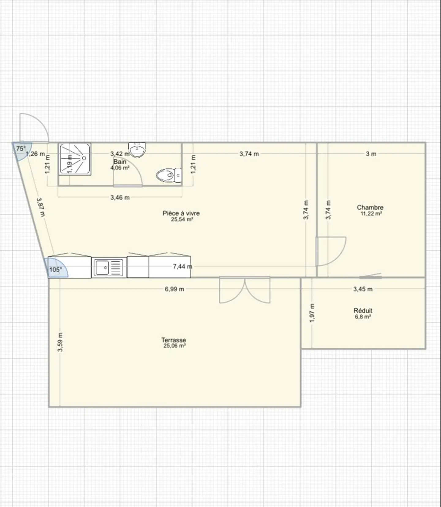 2,5 pièces dans le grenier - Photo 10 sur 10
