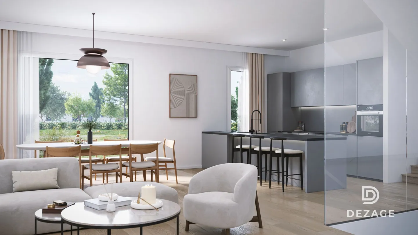 Villas LITHEA in Nyon: A confidential collection of 3 contemporary villas - VILLA 2 - Photo 5 of 9