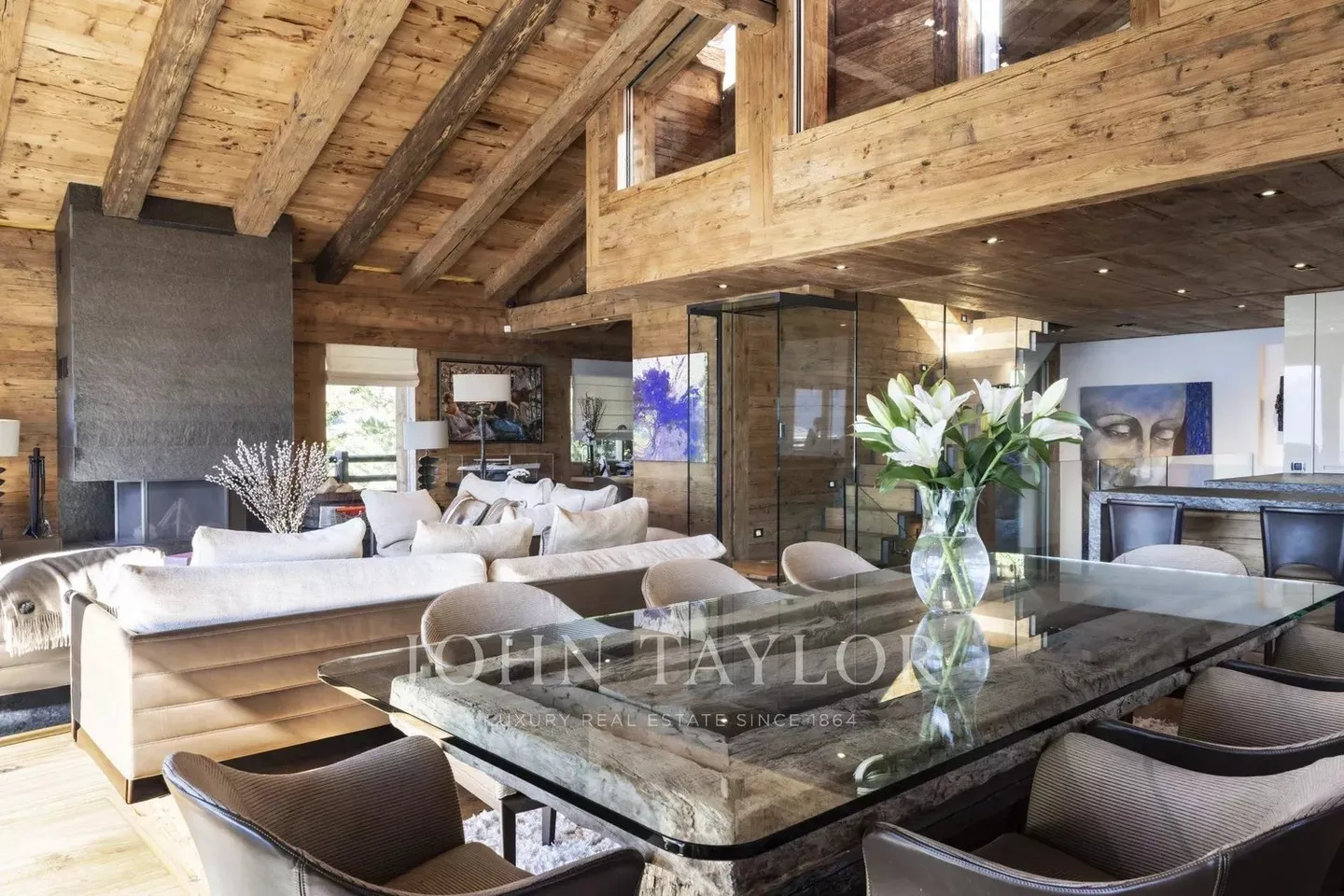 Chalet luxueux avec piscine et espace bien-être - Photo 5 sur 12