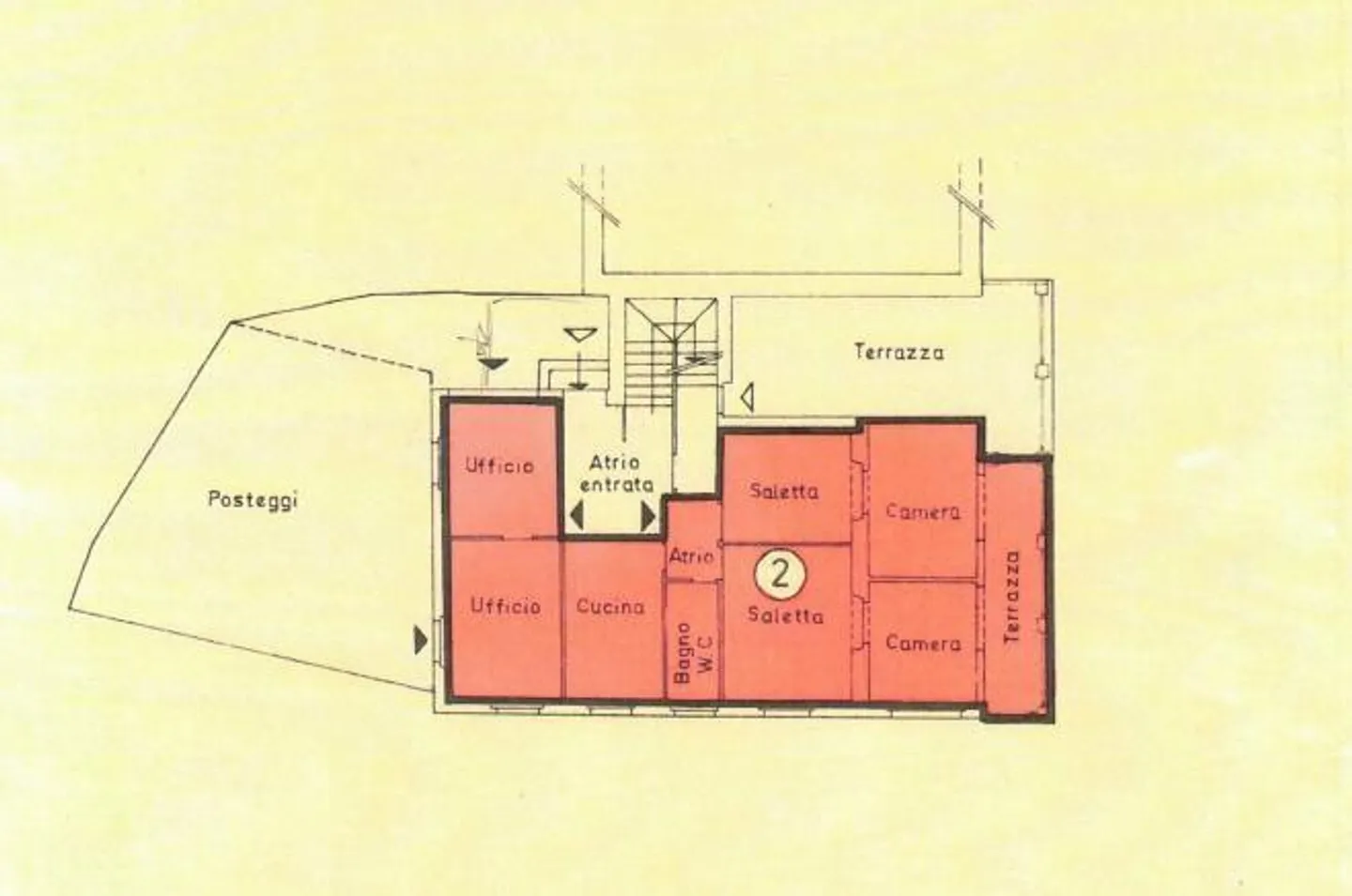 2 appartamenti di 4,5 loc. con 2 uffici, garage/magazzino, 2 posteg... - Foto 32 di 34
