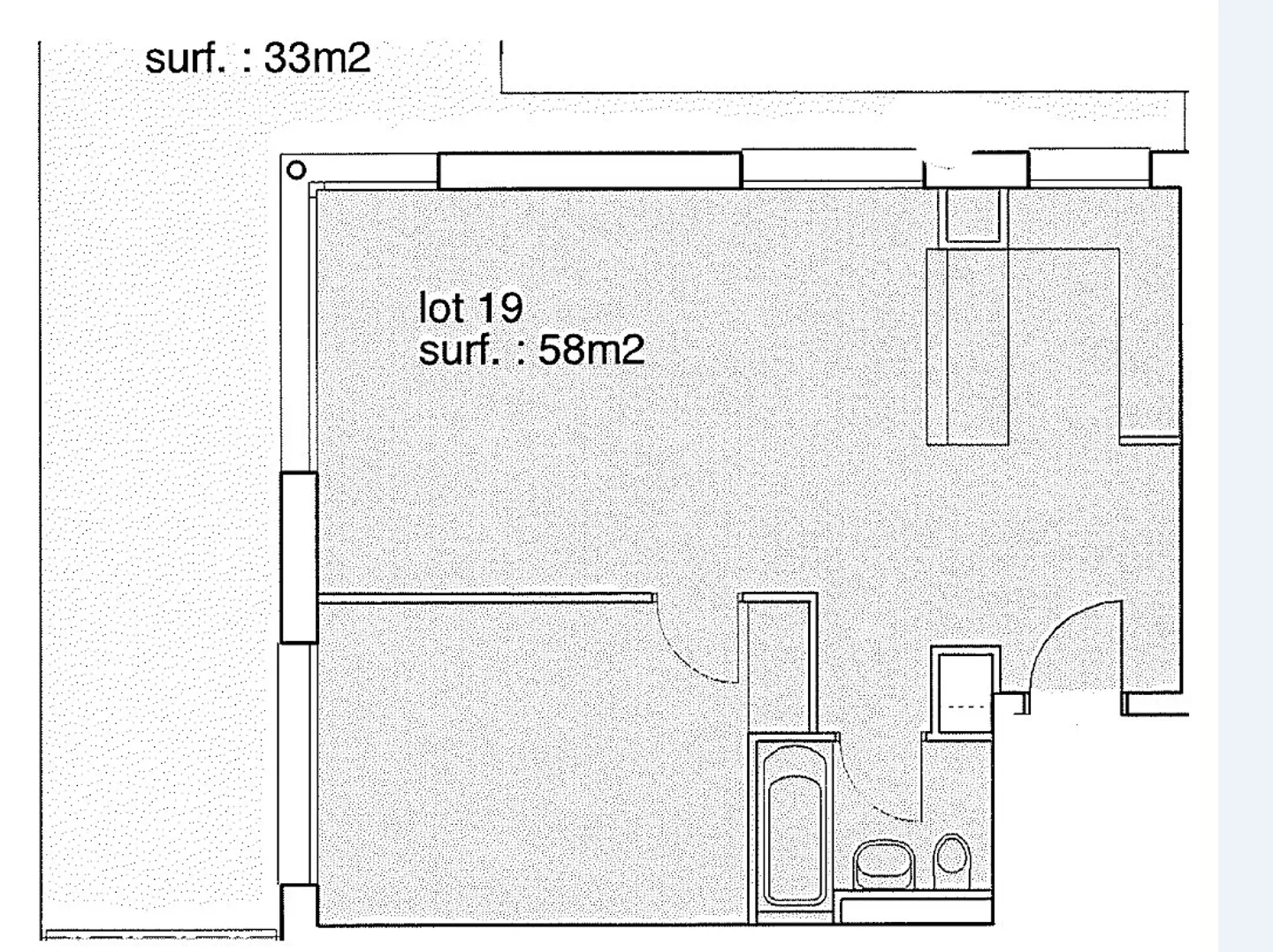 Ref P10 (Lot 19) of 2.5 rooms on the 5th floor - Photo 12 of 12