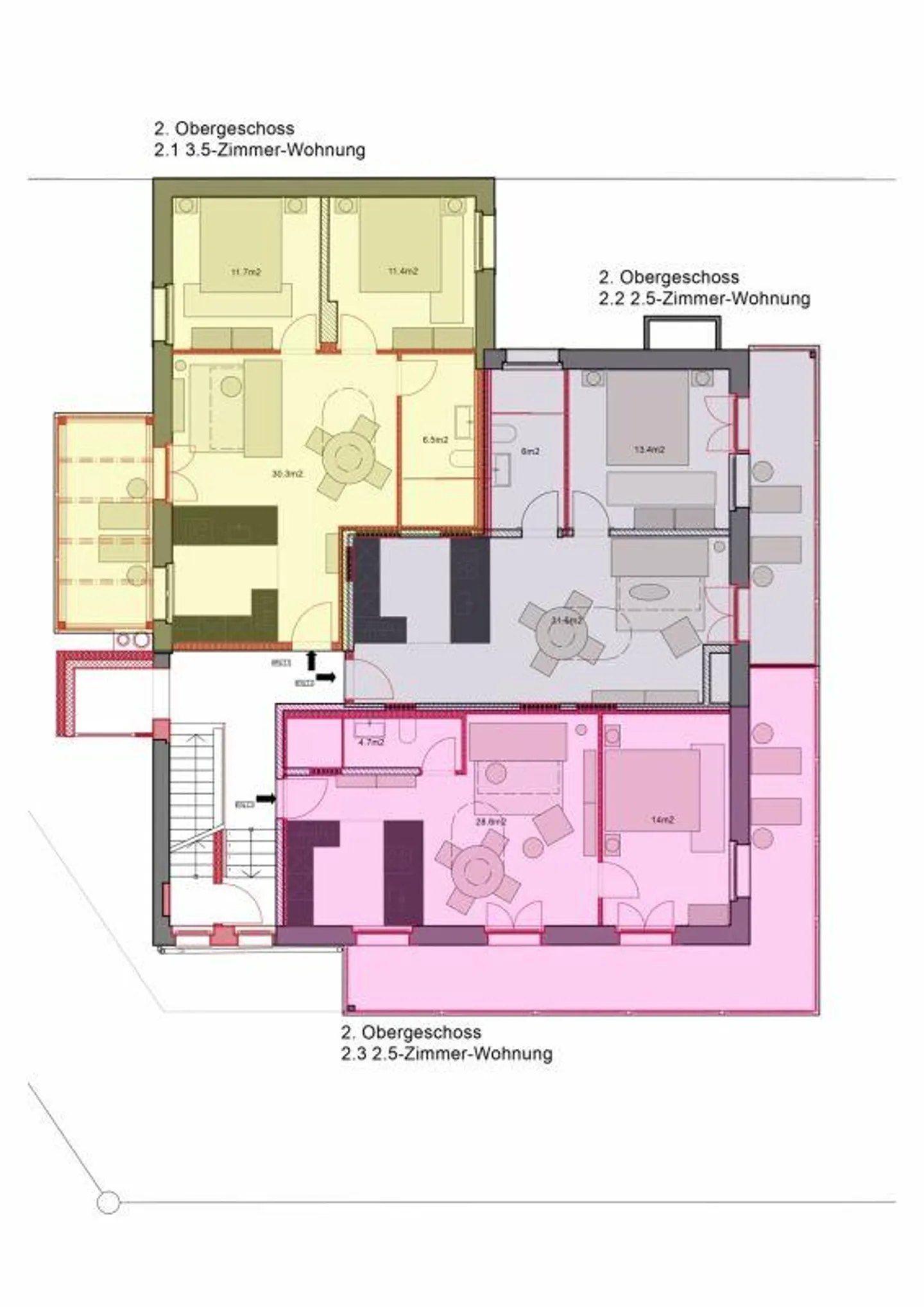 Appartamento 2.5 stanze n. 2.2 con gestione nella Tgesa Romana - Foto 8 di 8