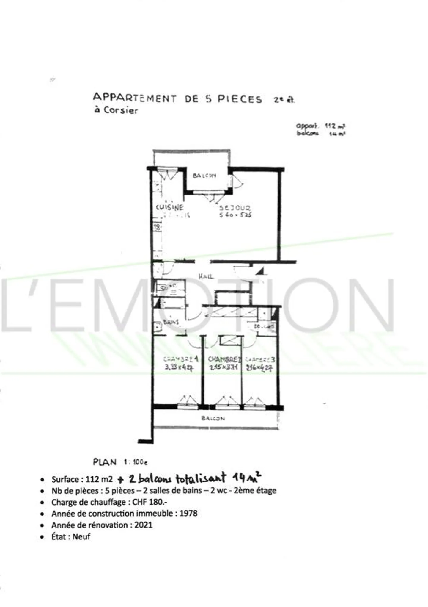 Elegant 5-Room Apartment in Corsier - Photo 19 of 19