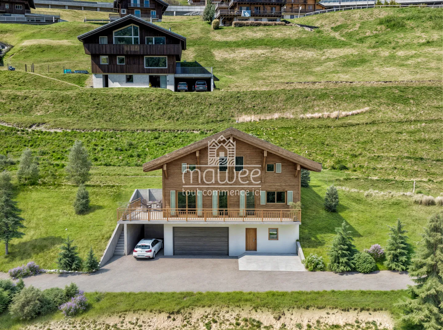 Chalet individuel neuf avec grand balcon et vue dégagée ! - Photo 1 sur 11