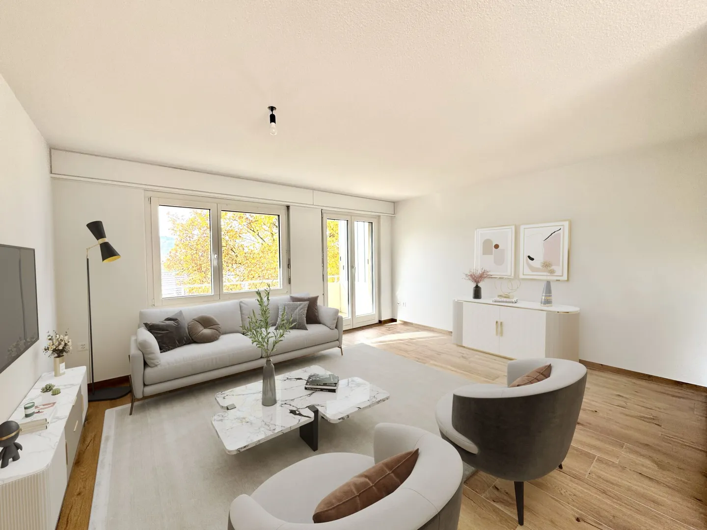 Appartamento 3.5 stanze appena ristrutturato a Wohlen - Foto 1 di 27