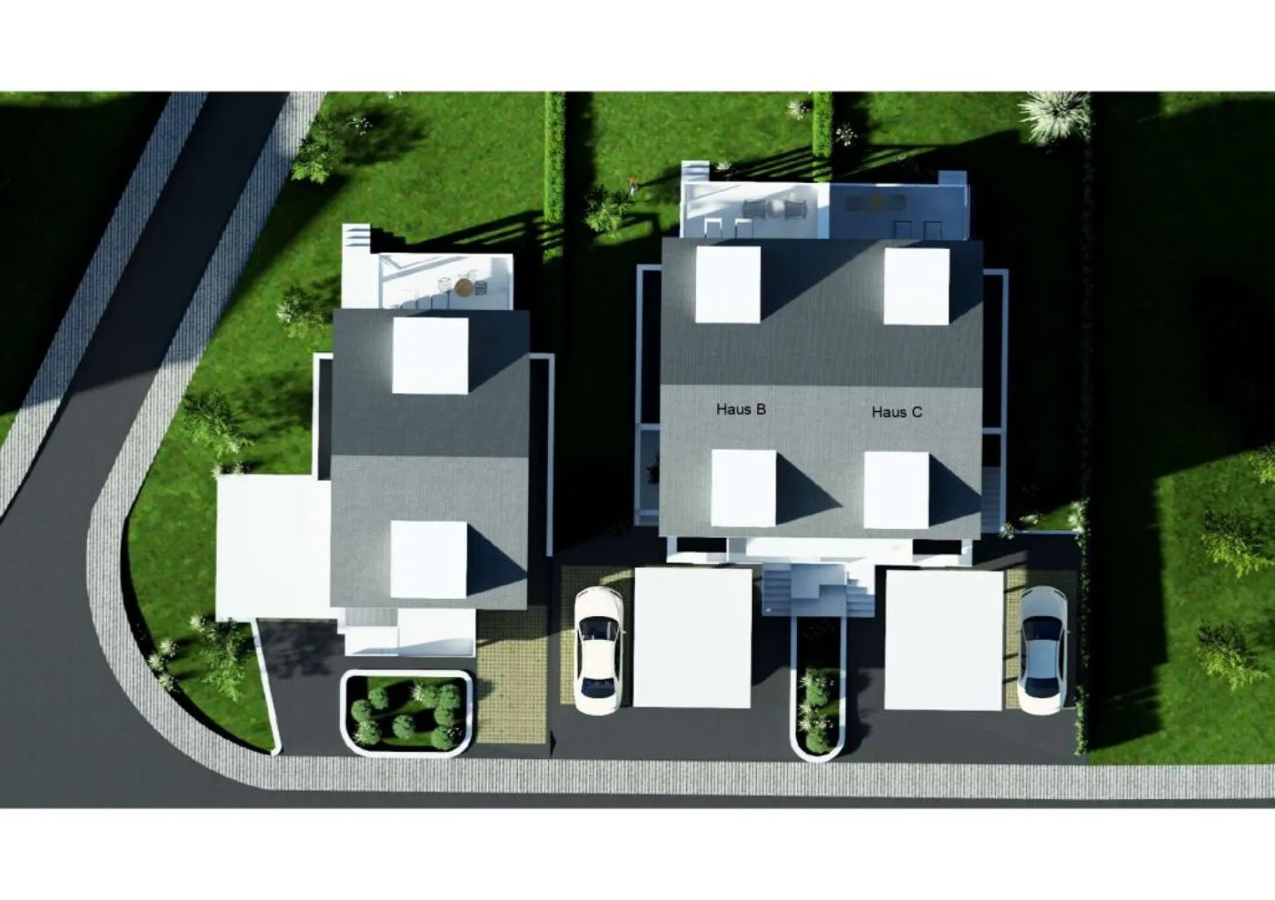 Large new single-family home, (House A), 6.5 rooms with garden, studio, 3 bathrooms, carport & parking space - Photo 2 of 12
