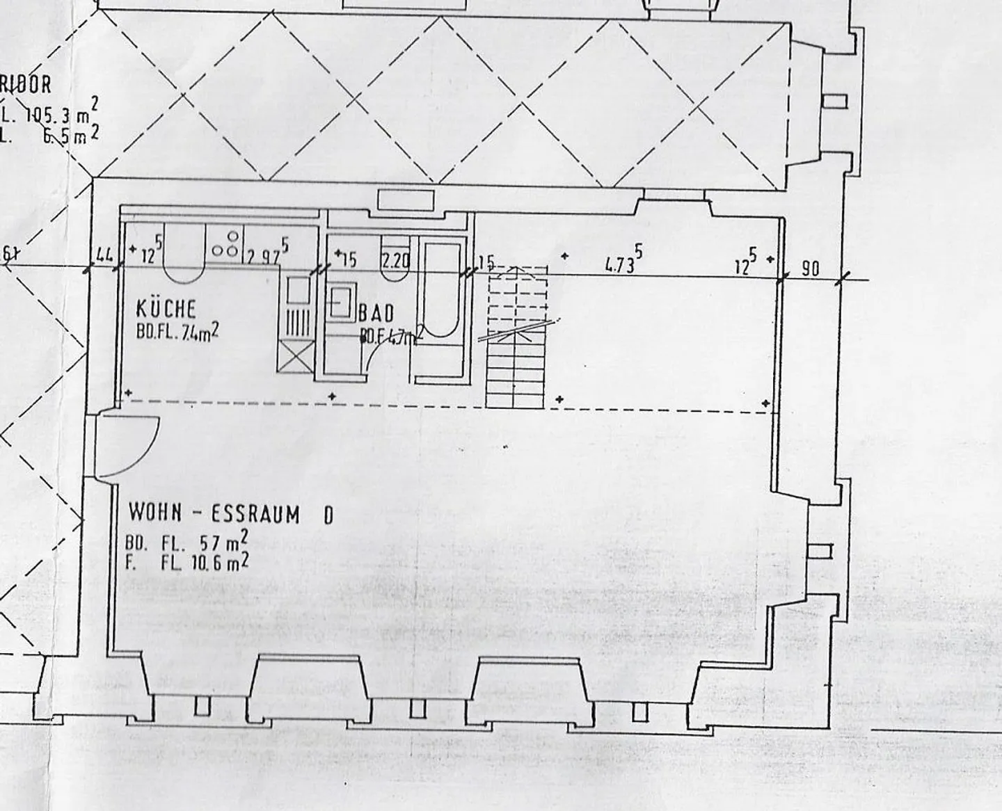 Appartement galerie 1 chambre (100 m2) dans le château historique - Photo 7 sur 7
