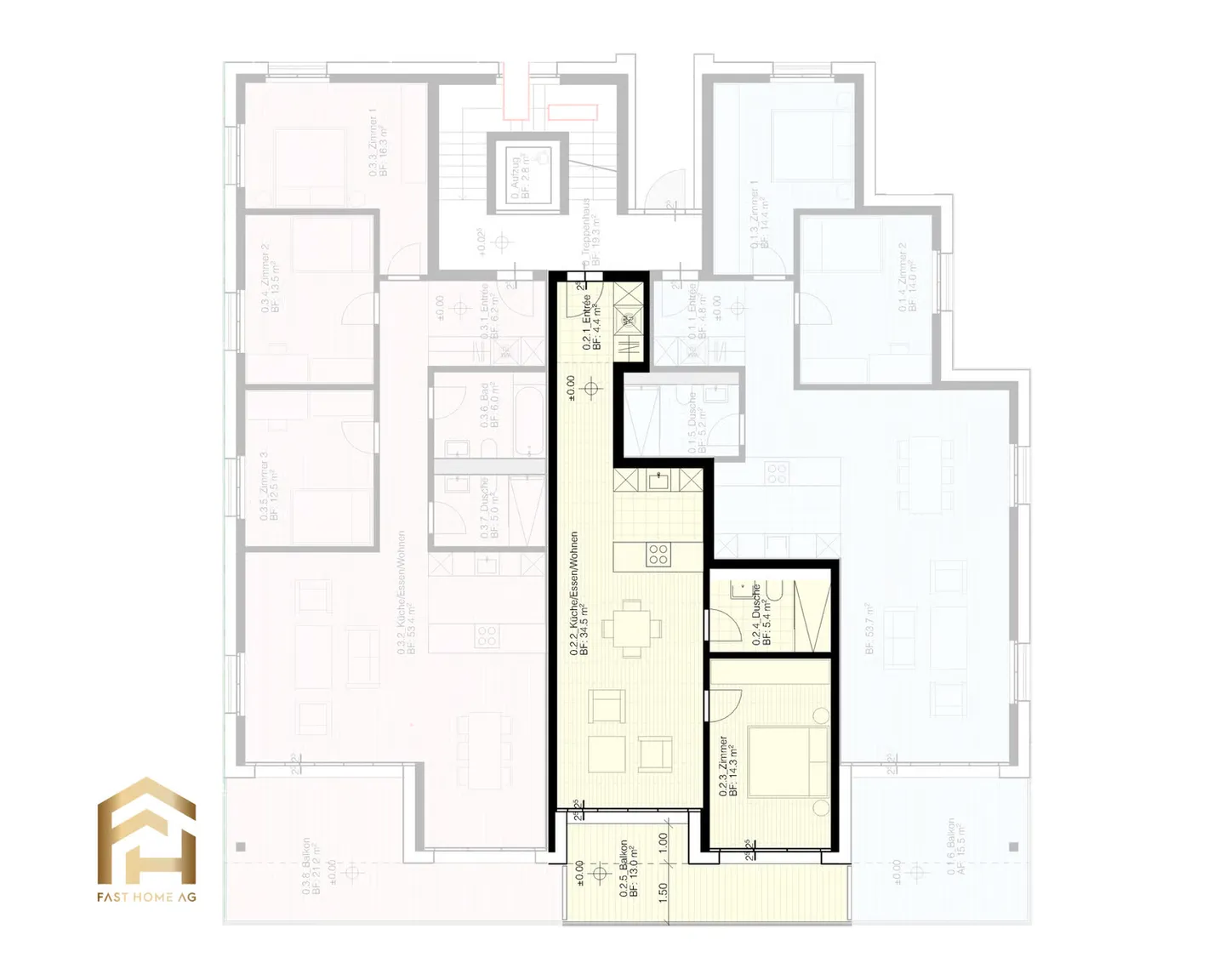 Modernes 2.5-Zimmer-Apartment - Foto 7 von 9