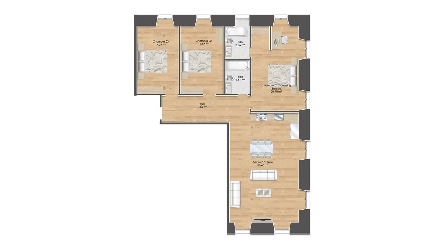 Charmante 4,5 Zimmer Wohnung - Foto 12 von 18