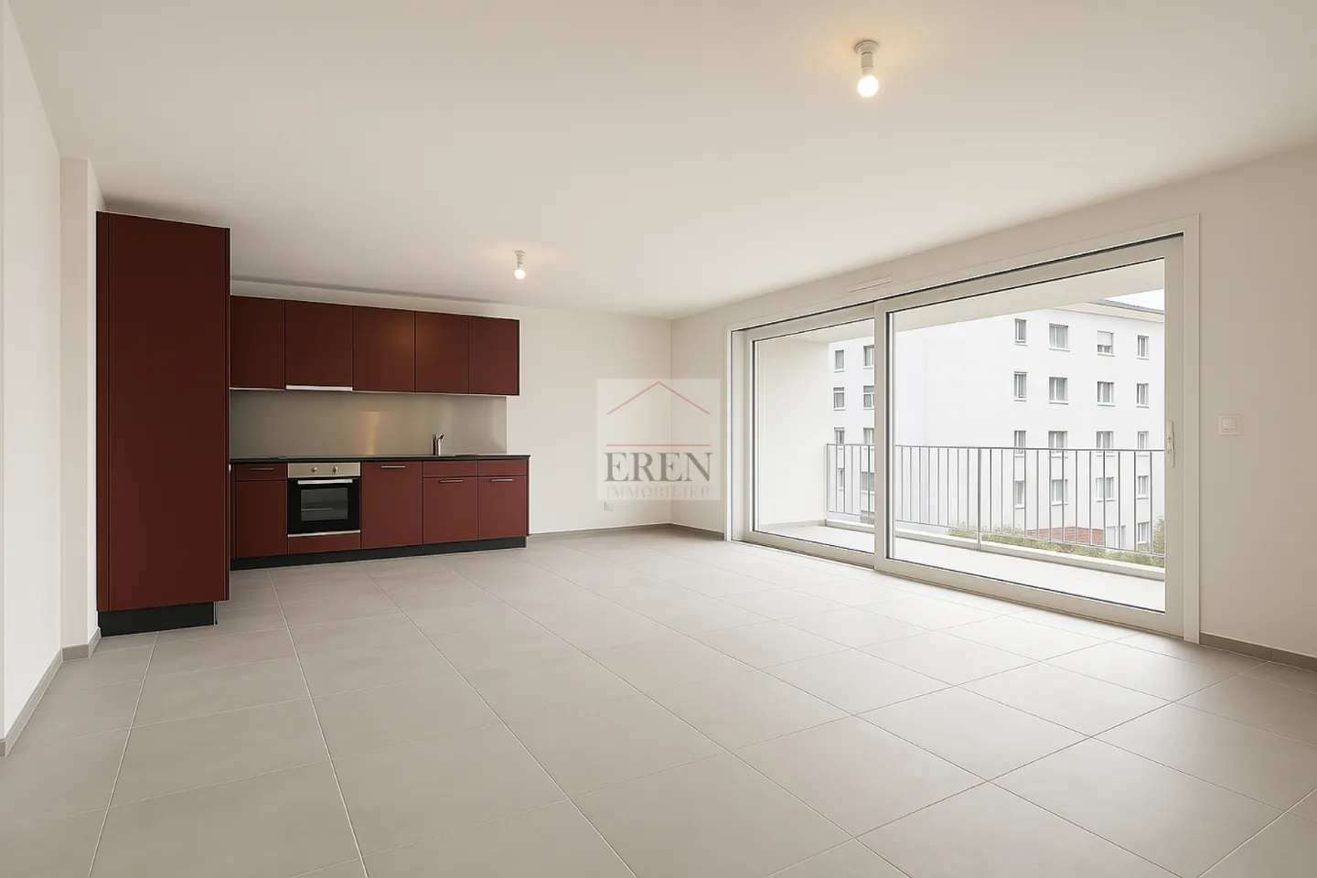 Superb 3.5 Room Apartment with Large 40m2 Balcony-Terrace on the 2nd Floor - Photo 5 of 11