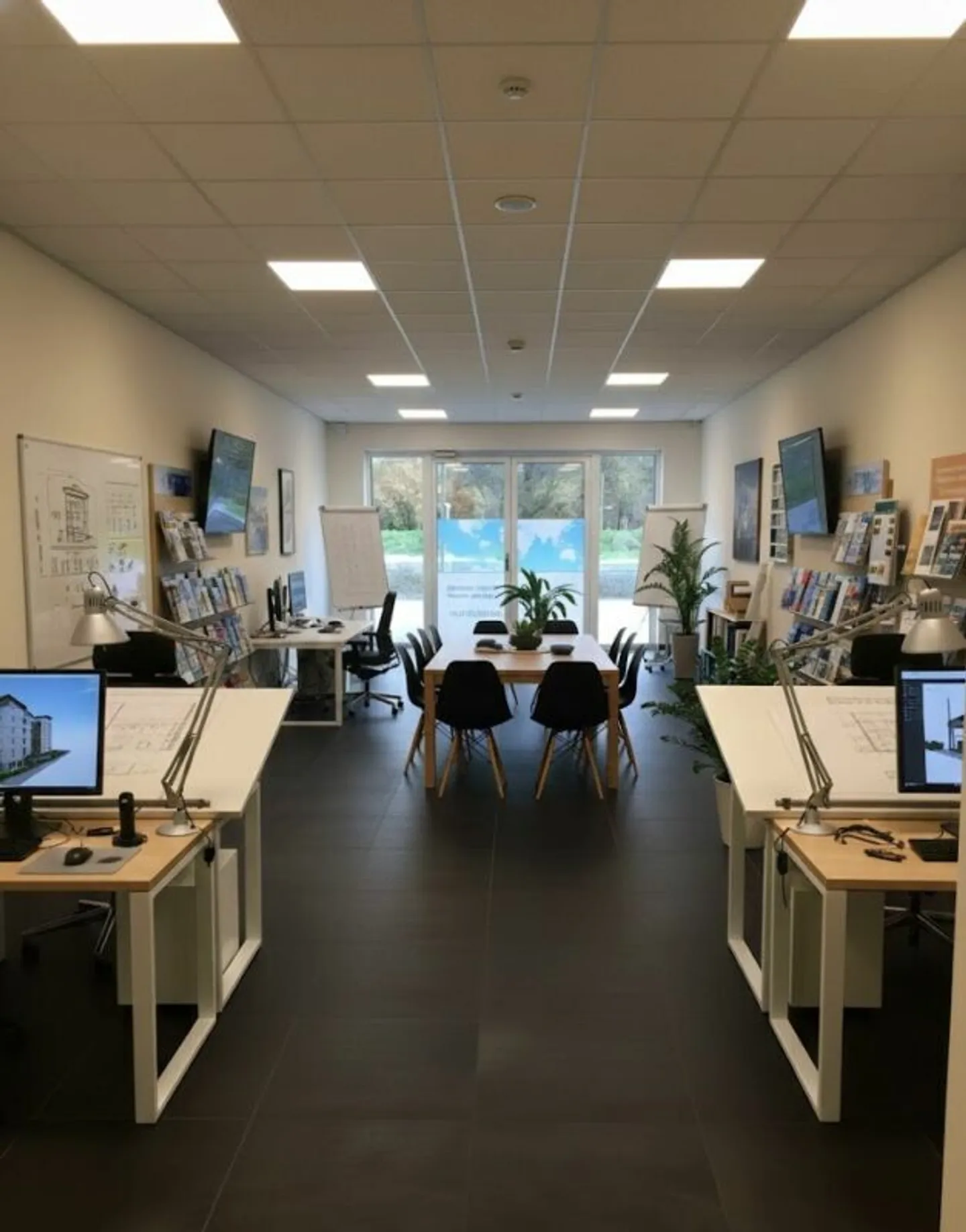 Commercial Spaces in the Au Milavy Business Center 95m2 - Photo 1 of 6